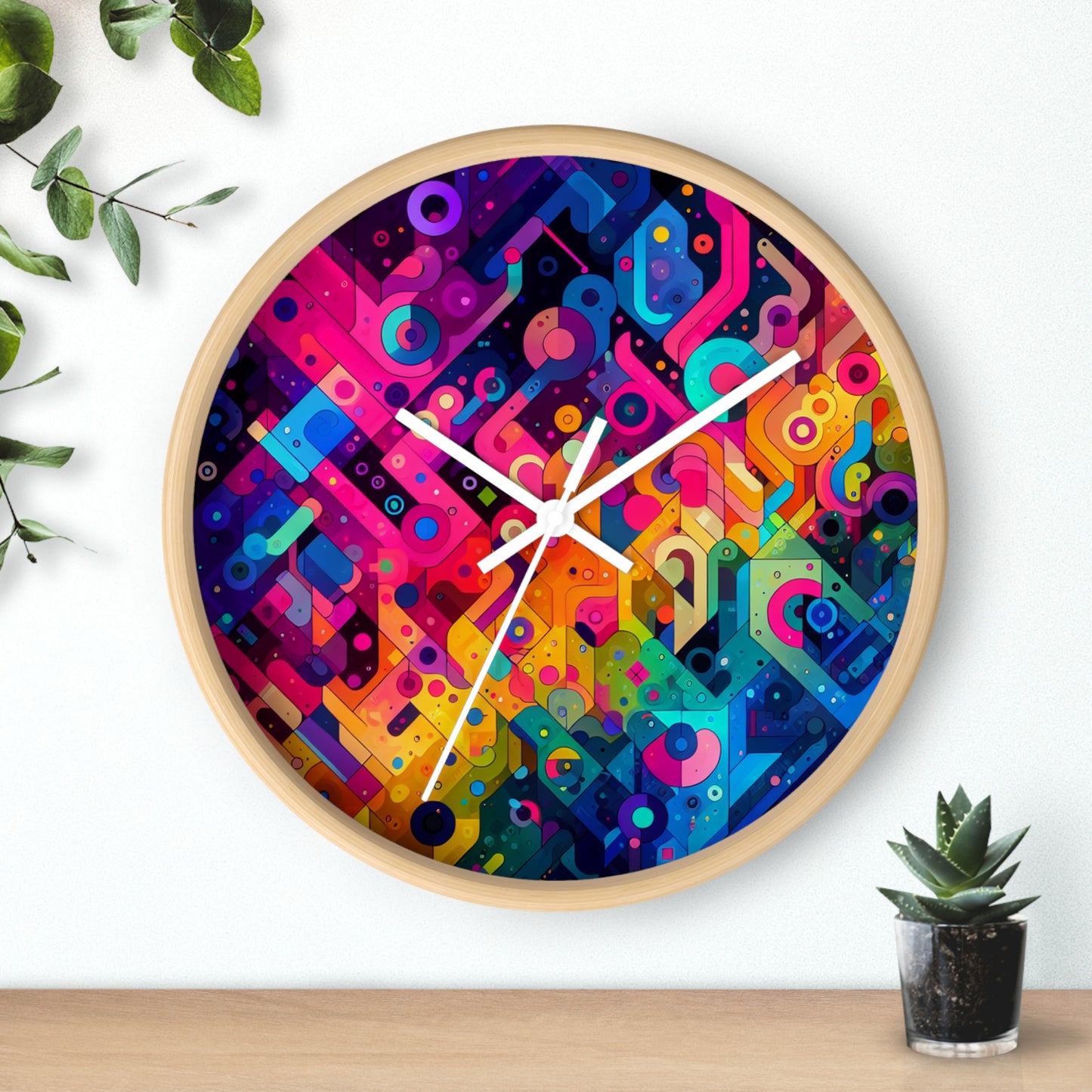 Jacopo di Gioioso - Trippy Infinity Patterns Wall Clock