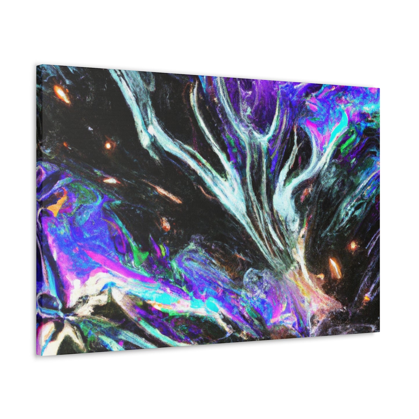 Interdimensional Fantasia. Trippy Infinity Patterns Art Canvas