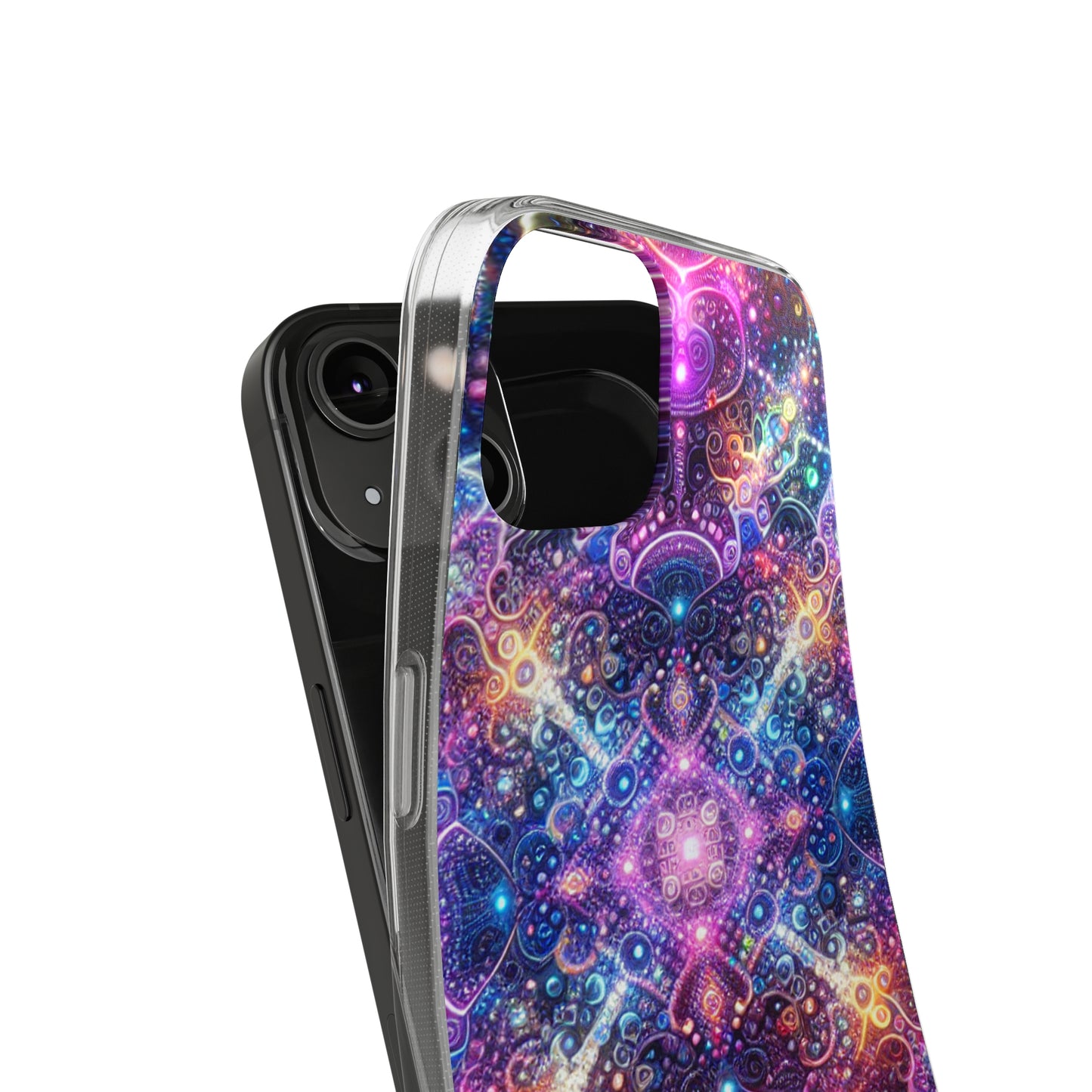 Neon Infinity Maze. Infinity Patterns Art Polycarbonate Phone Case