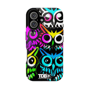 TDB iPhone Magnetic Tough Case - Psychedelic Rave Owl Design