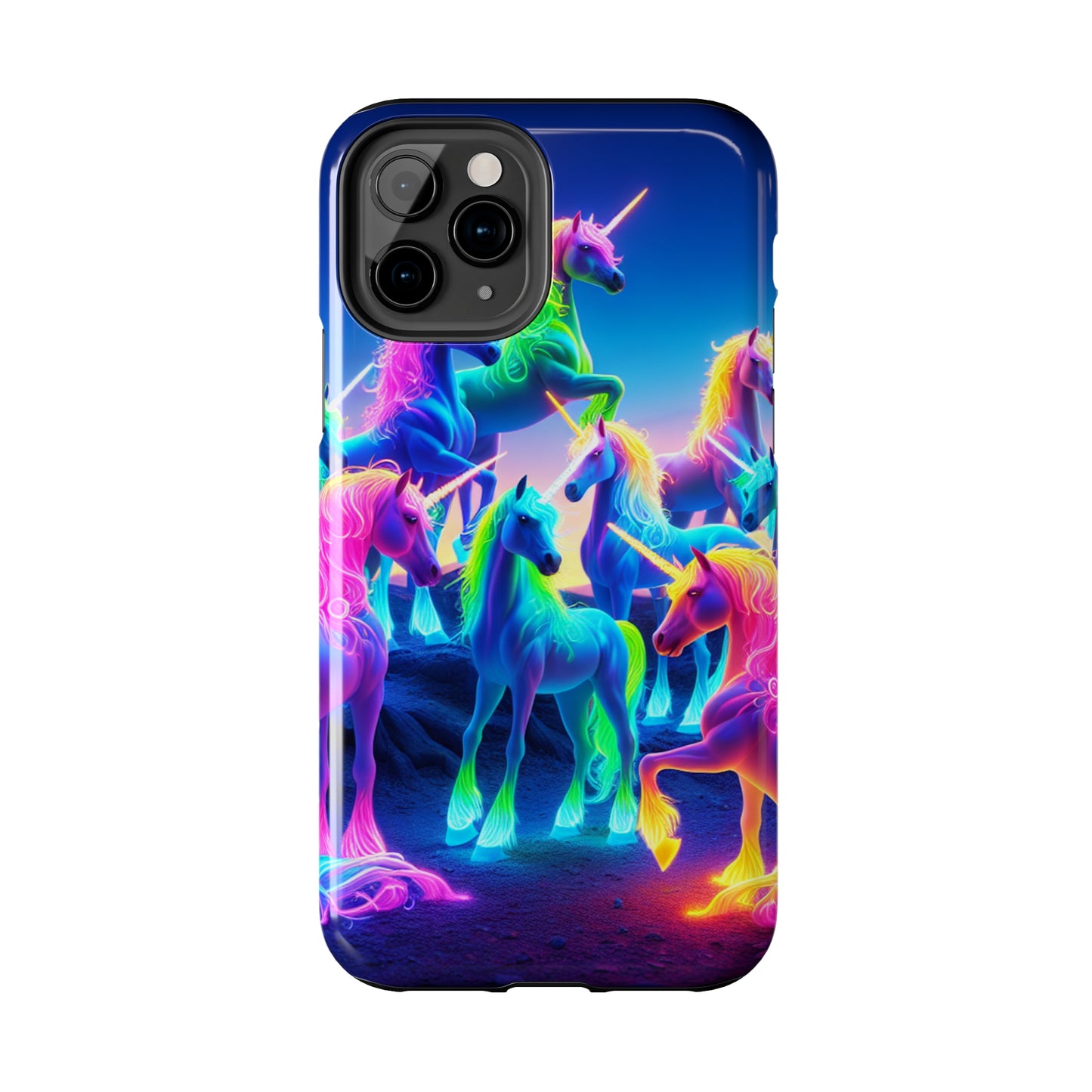 Neon Unicorn Spectacle. NEON Unicorns Tough Phone Case