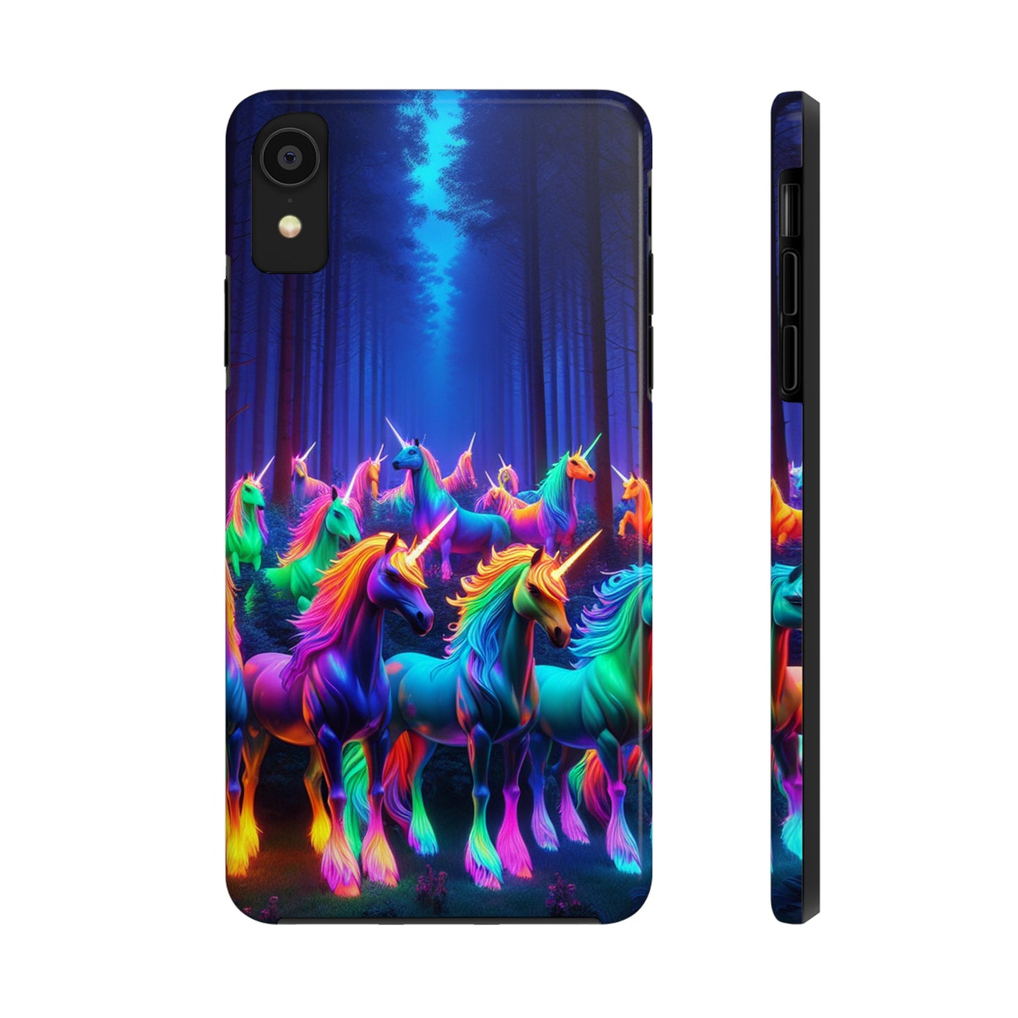 Vivid Unicorn Pack NEON Unicorns Tough Phone Case Iphone 7 8 9 10 11 12 13 14 Pro Max Mini Plus XR XS SE