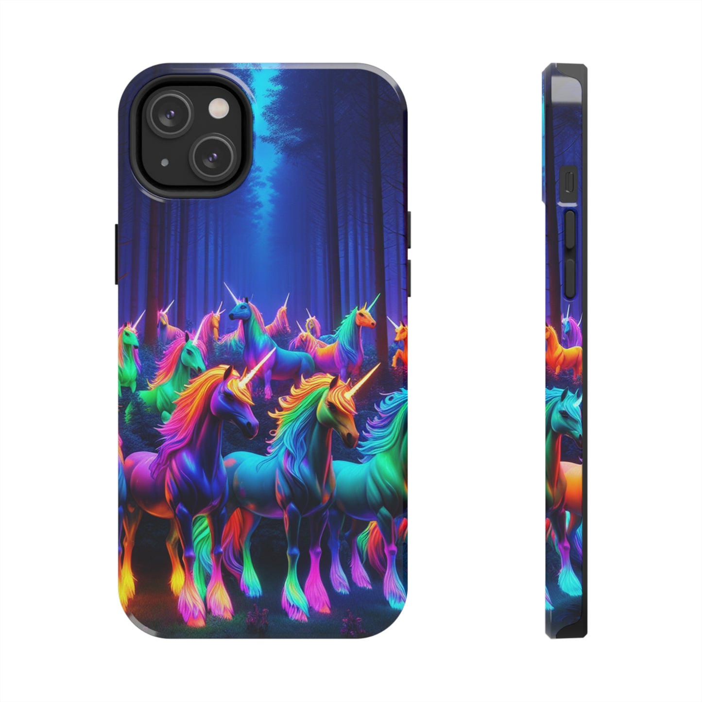 Vivid Unicorn Pack NEON Unicorns Tough Phone Case Iphone 7 8 9 10 11 12 13 14 Pro Max Mini Plus XR XS SE