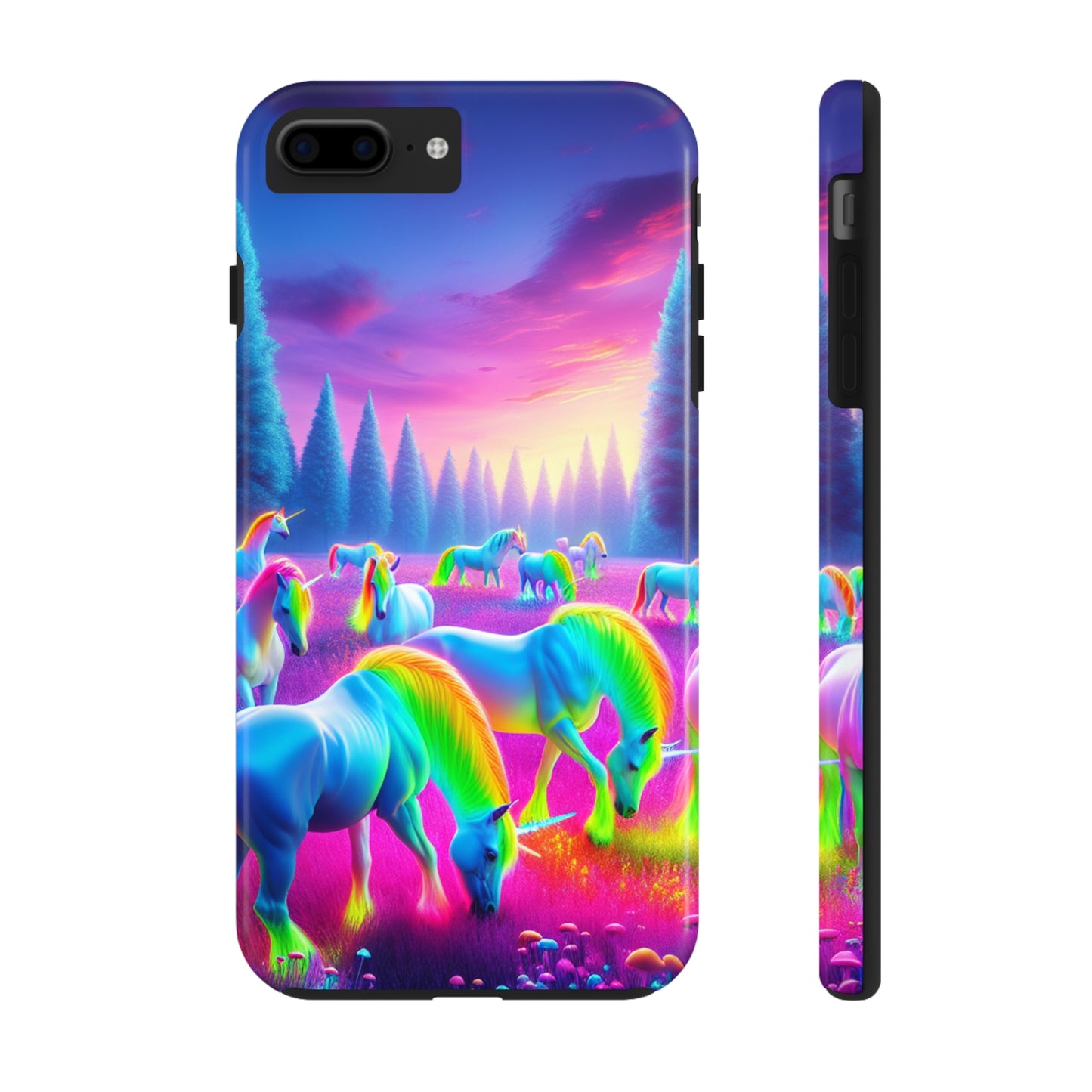 Neon Mystic Unicorns. NEON Unicorns Tough Phone Case