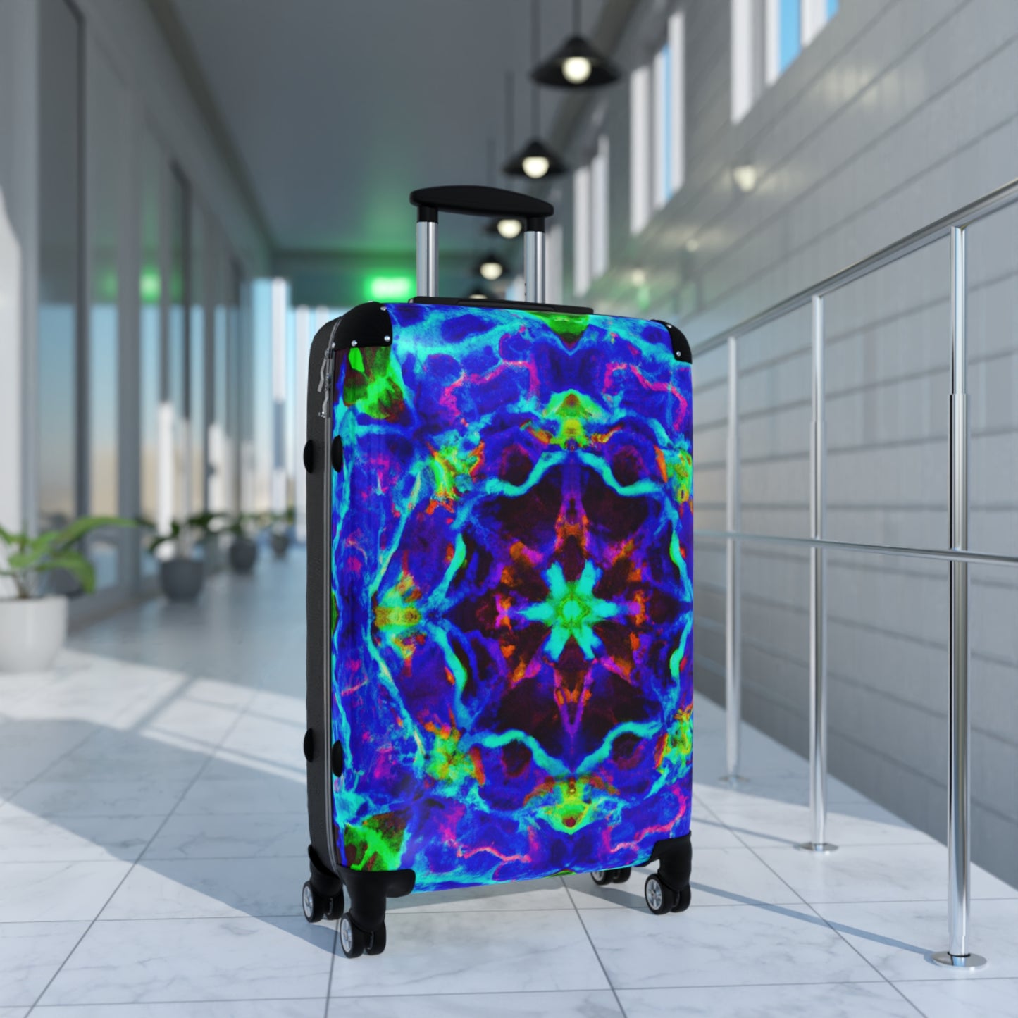 Farren D'Angelo - Trippy Infinity Patterns Suitcase