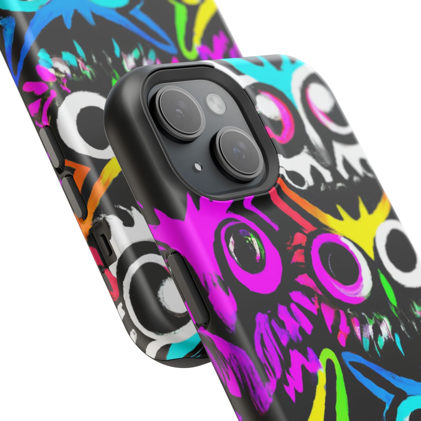 TDB iPhone Magnetic Tough Case - Psychedelic Rave Owl Design