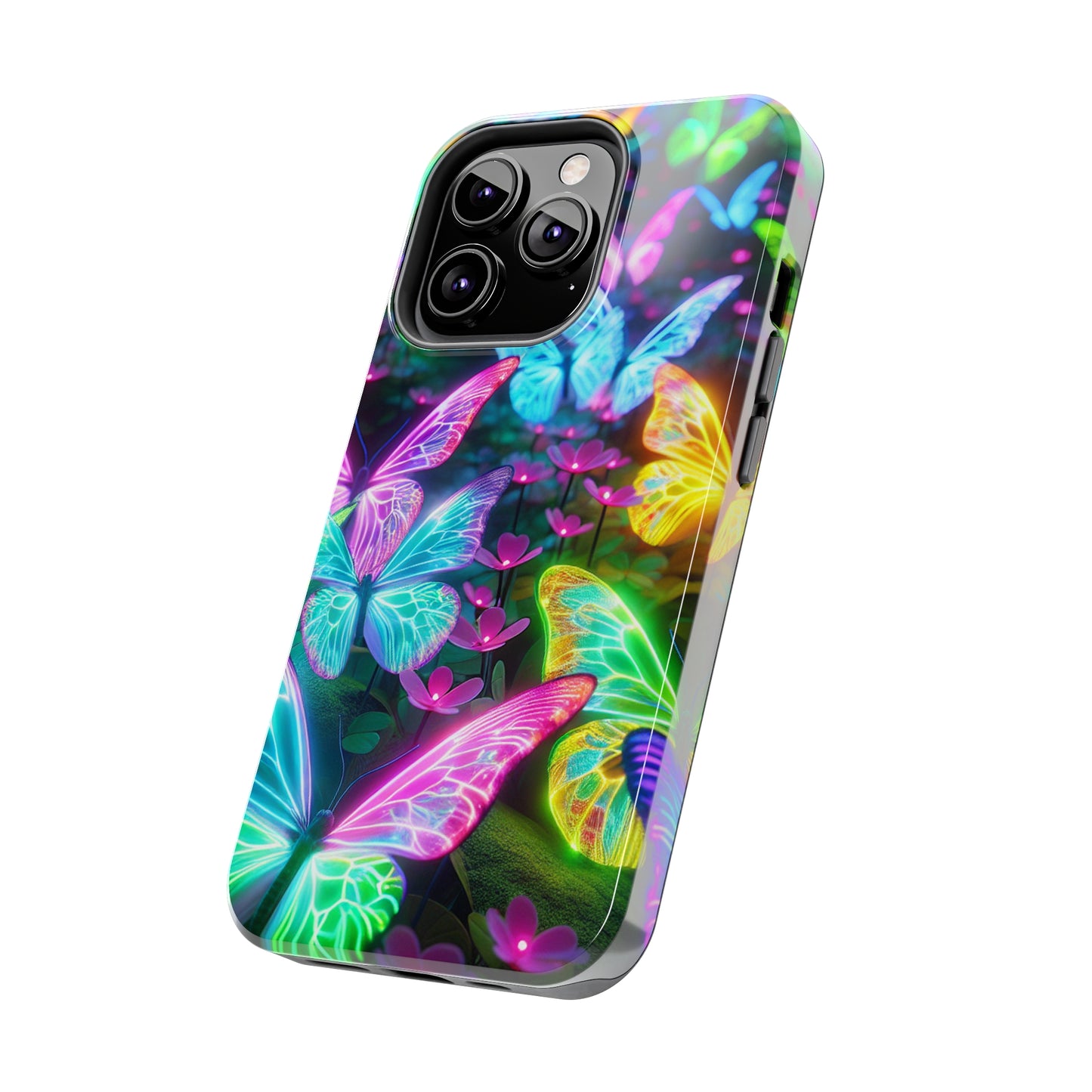 Neon Butterfly Dreamscape. NEON Butterflies Tough Phone Case