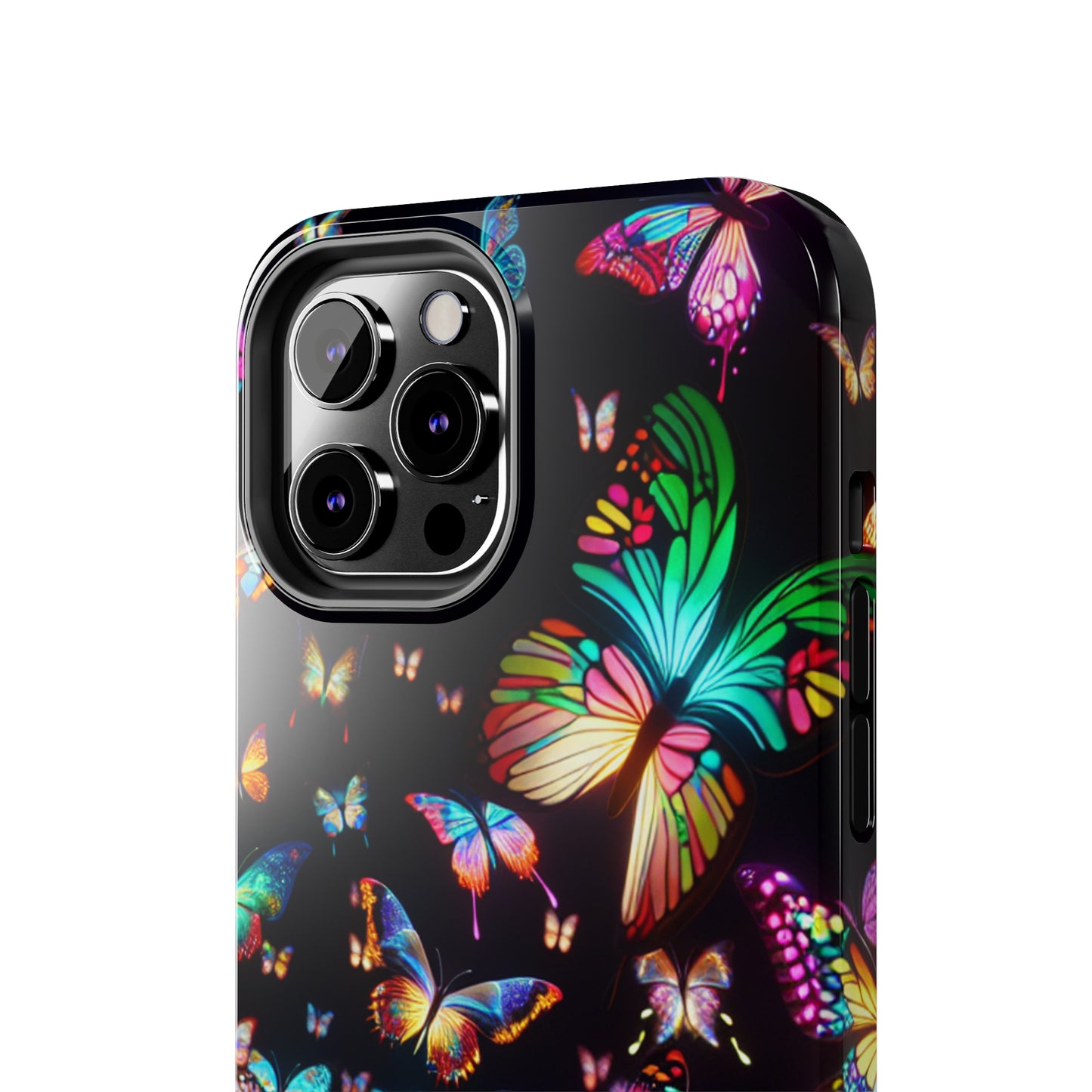 Neon Butterflies Dance NEON Butterflies Tough Phone Case Iphone 6 7 8 9 10 11 12 13 14 SE X XR XS Pro Max Mini Plus
