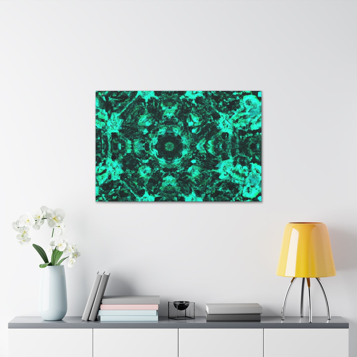 Cosmic Synesthesia Explosion. Trippy Infinity Patterns Art Canvas