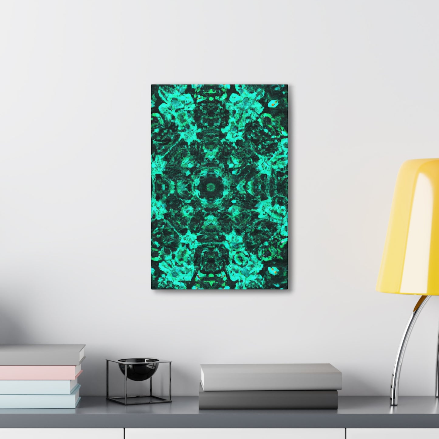 Cosmic Synesthesia Explosion. Trippy Infinity Patterns Art Canvas
