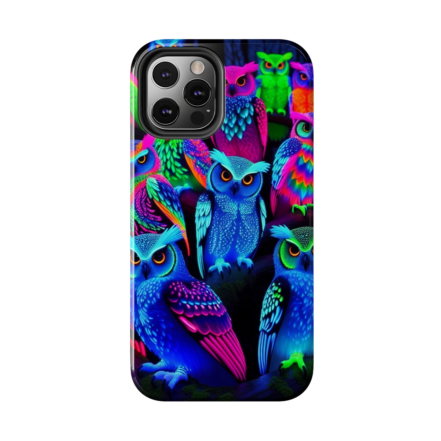 Neon Luminance Owls NEON Owls Tough Phone Case