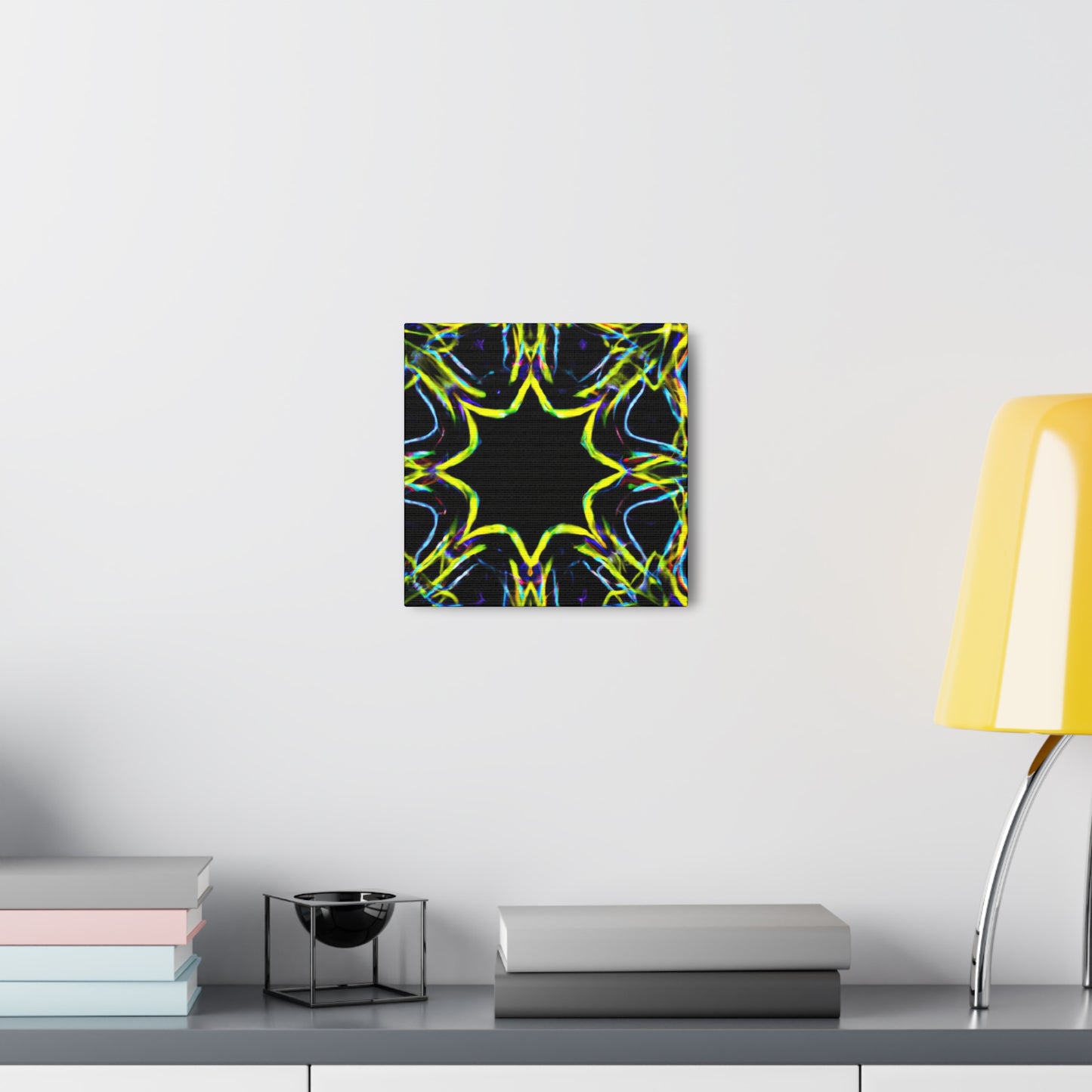 Vivid Neon Dreams of Infinity. Trippy Infinity Patterns Art Canvas