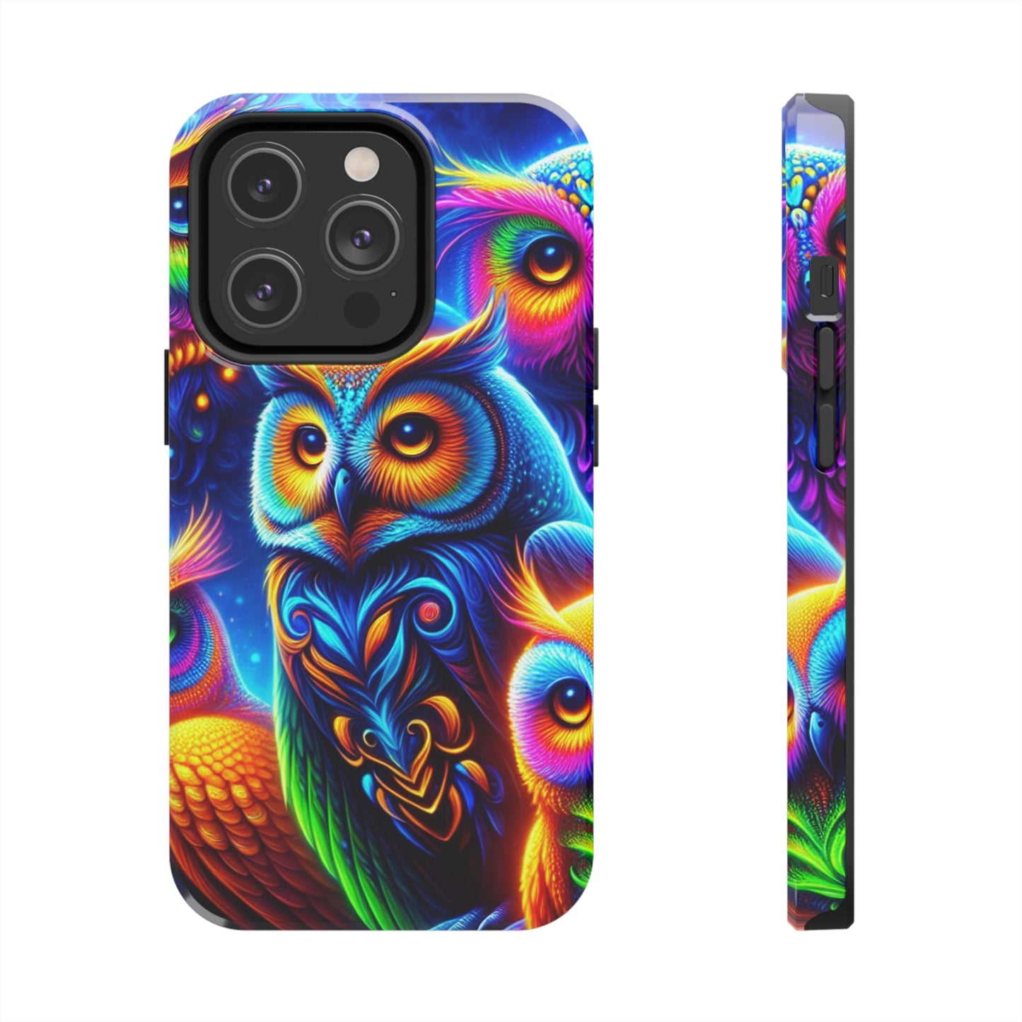 Neon Night Owls. NEON Owls Tough Phone Case