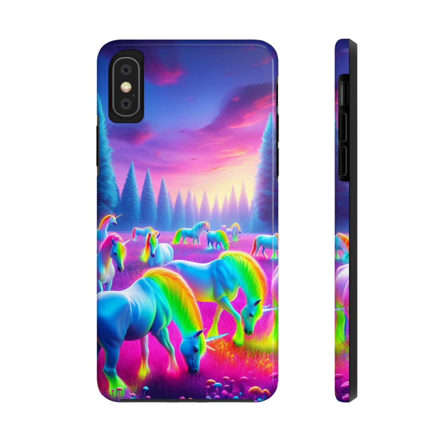 Neon Mystic Unicorns. NEON Unicorns Tough Phone Case