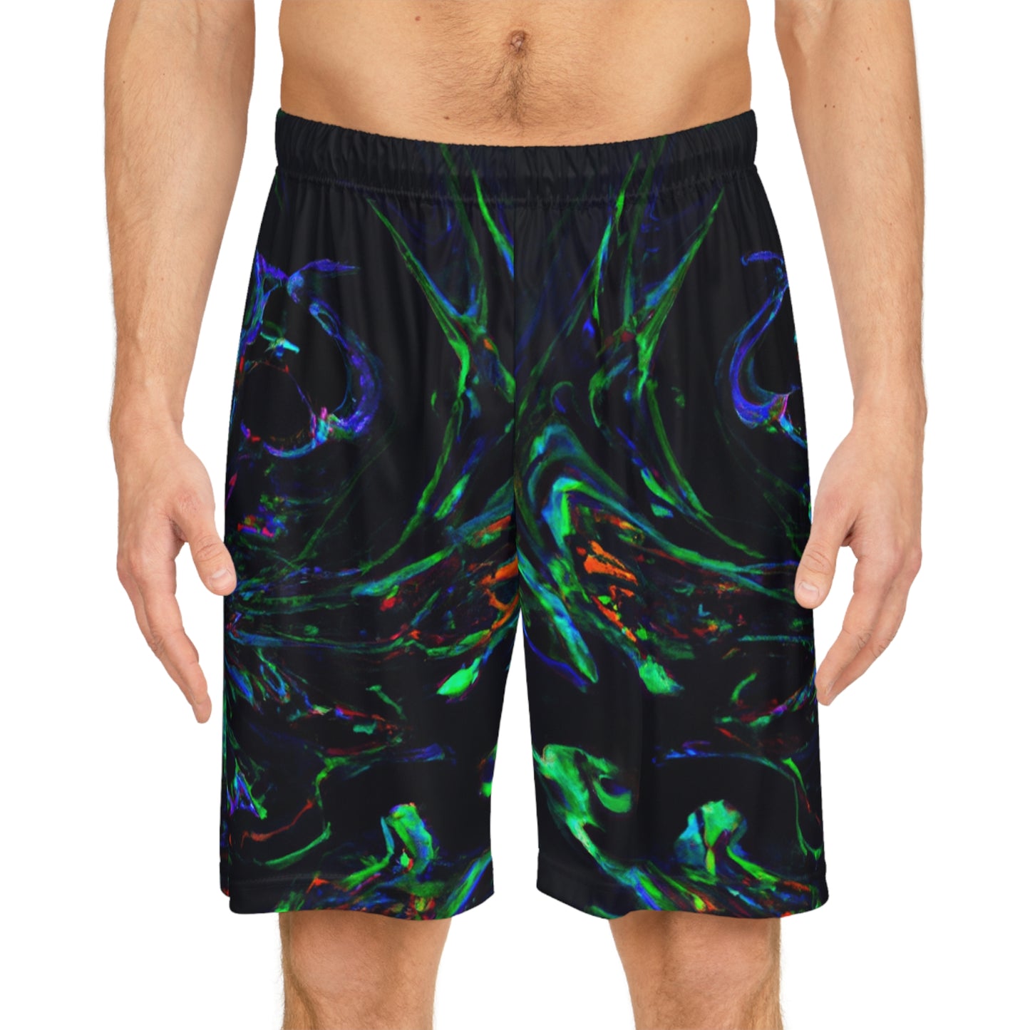 Mariana da Vinci - Trippy Infinity Patterns Rave Shorts