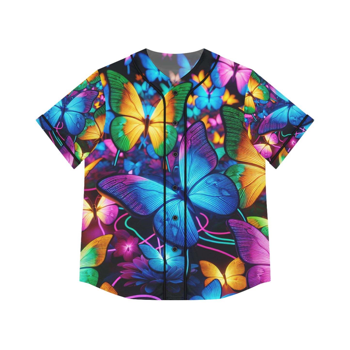 Neon Butterfly Bliss. Neon Butterflies Womans Jersey