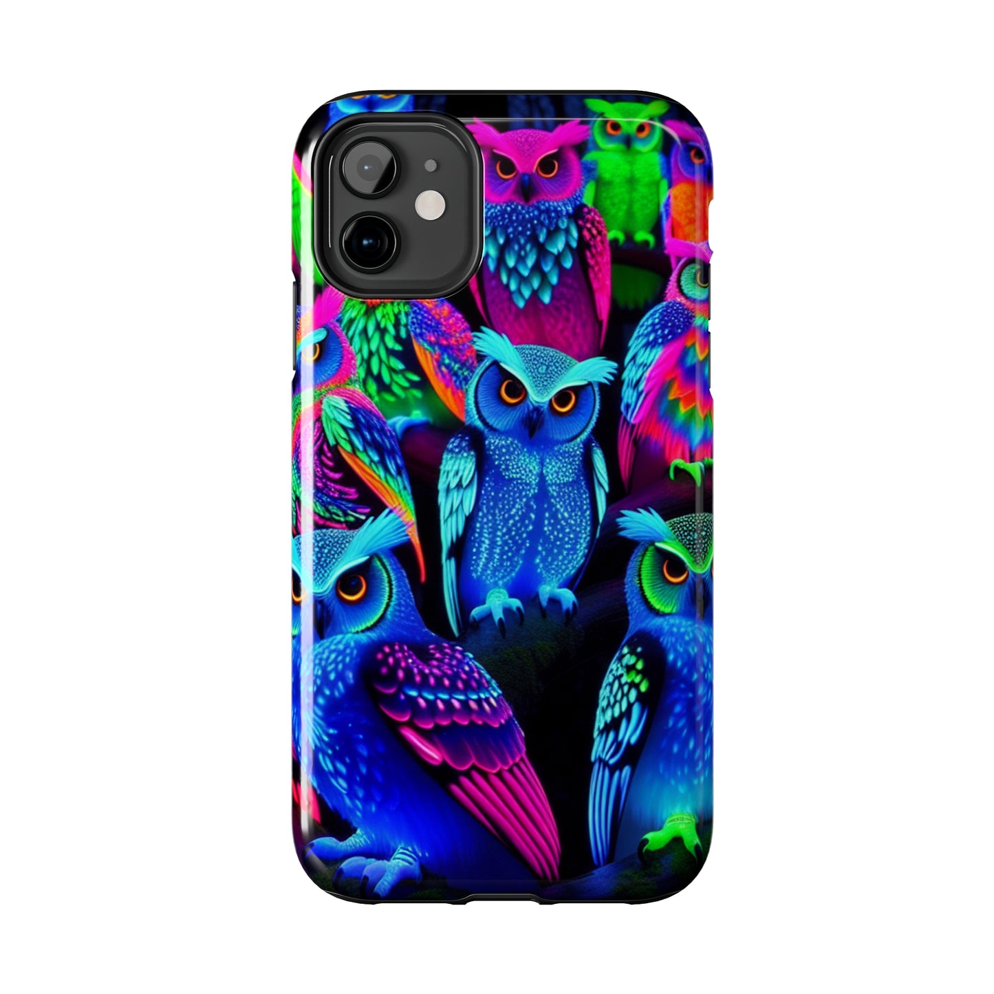 Neon Luminance Owls NEON Owls Tough Phone Case