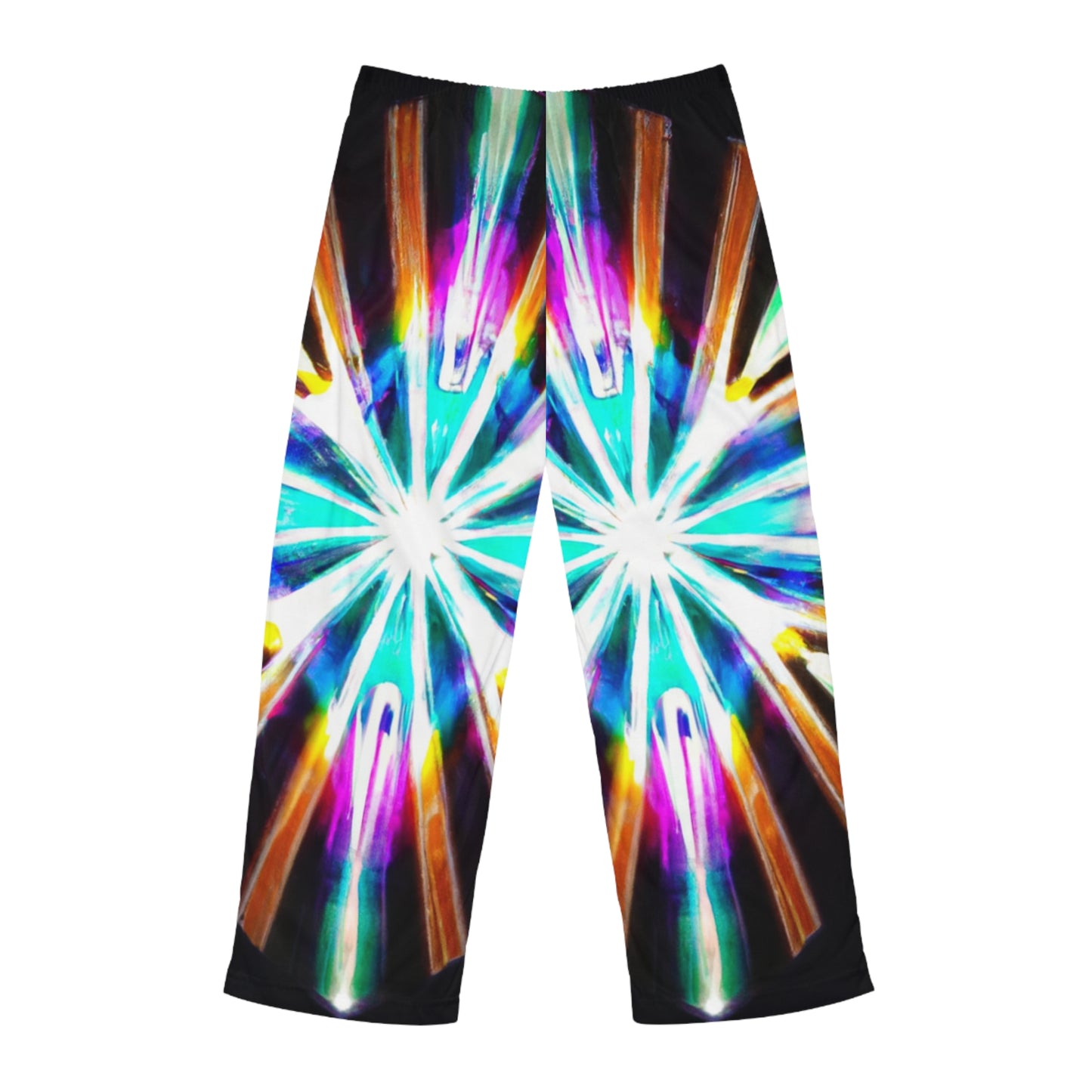 TDB Galactic Glitter Vortex. Trippy Infinity Patterns Mens Pajama Pants