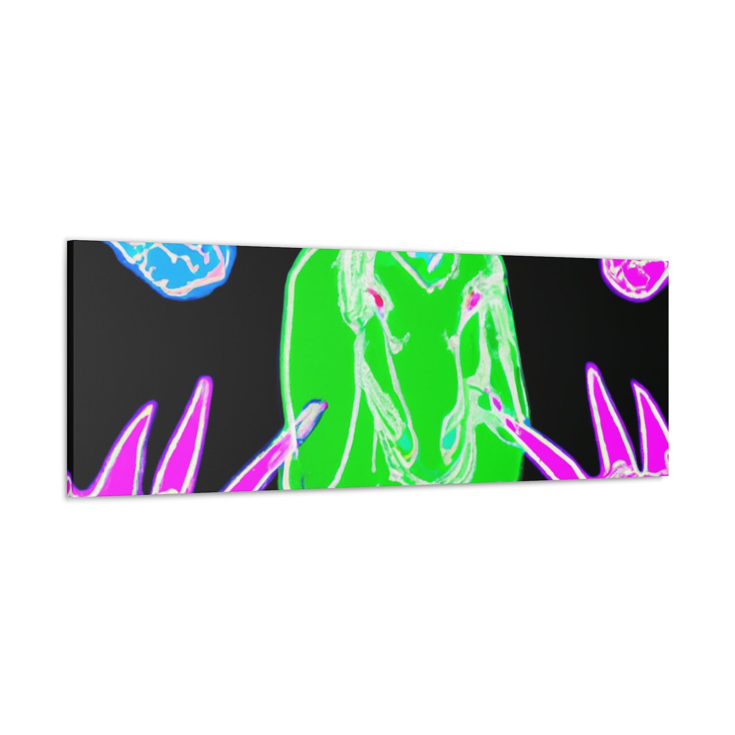 "Cosmic Mysticism" NEON Unicorns Art Canvas