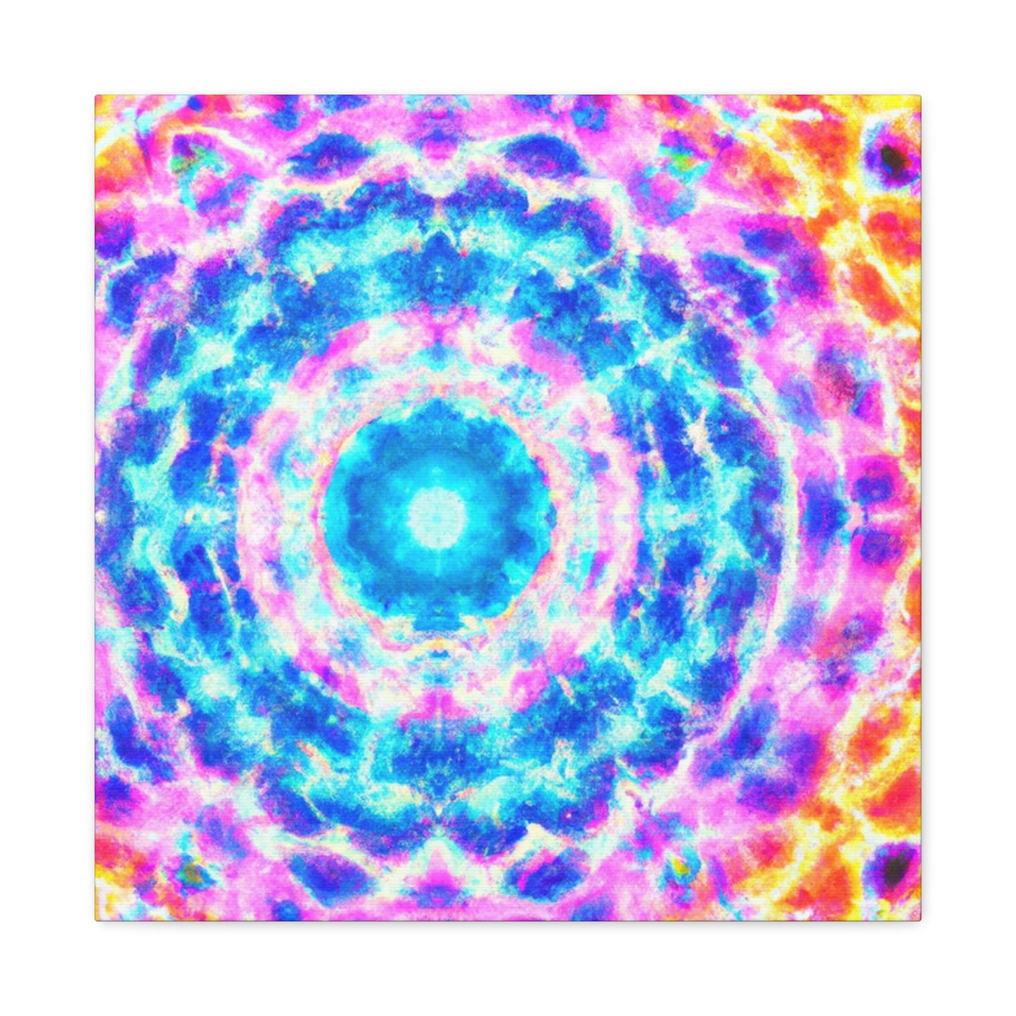 Vivid Cosmic Lightsphere Trippy Infinity Patterns Art Canvas