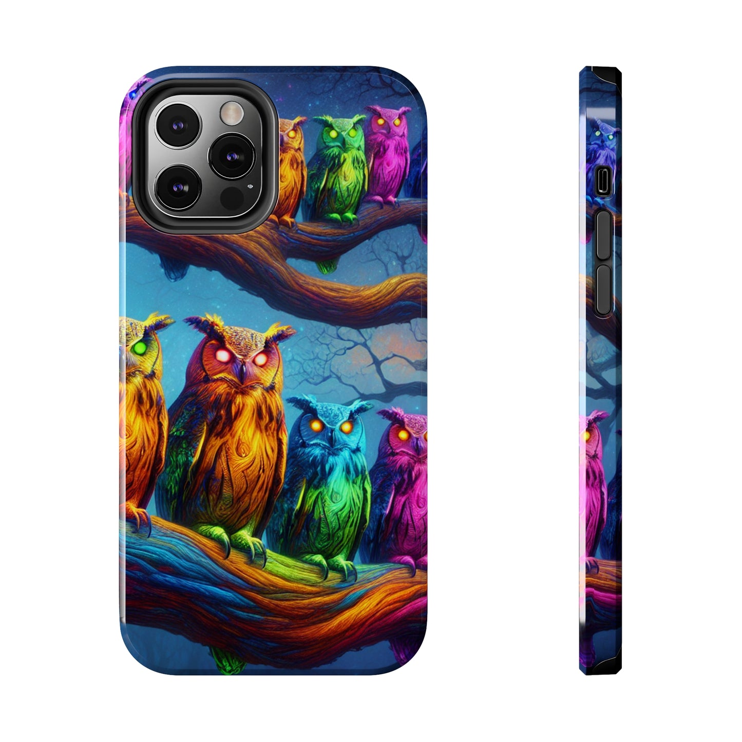 Neon Nocturnal Jazz NEON Owls Tough Phone Case