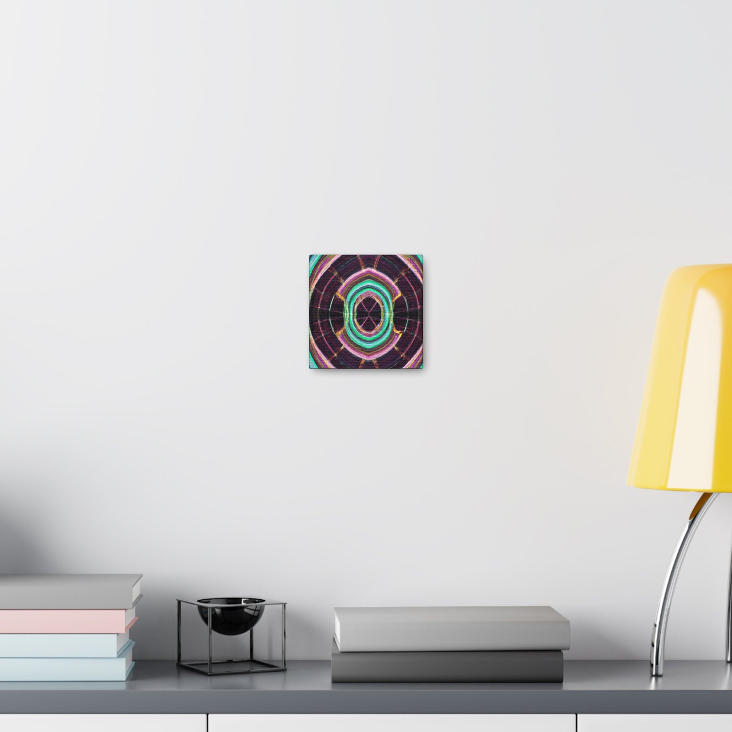 Electric Cosmic Confetti. Trippy Infinity Patterns Art Canvas