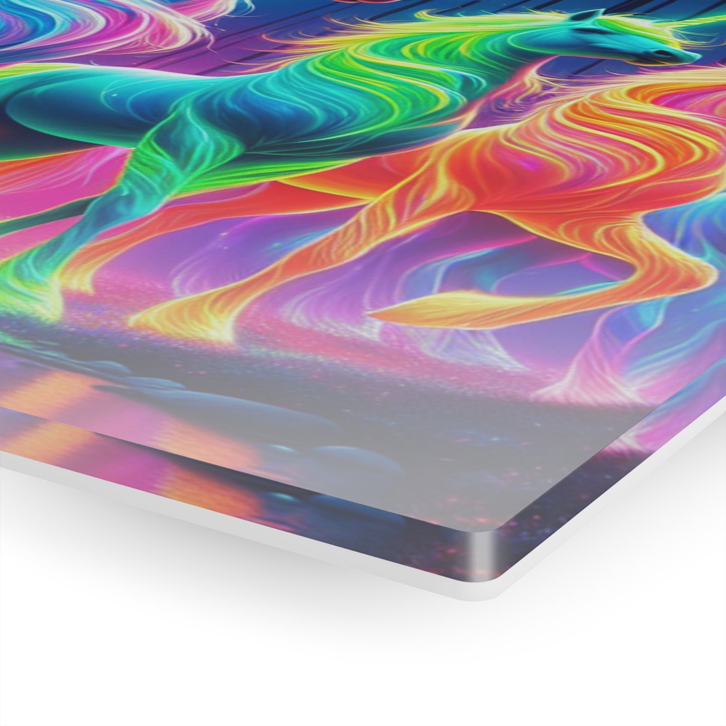 Neon Mystical Unicorns NEON Unocrons Art 1/4" Glossy Acrylic Art