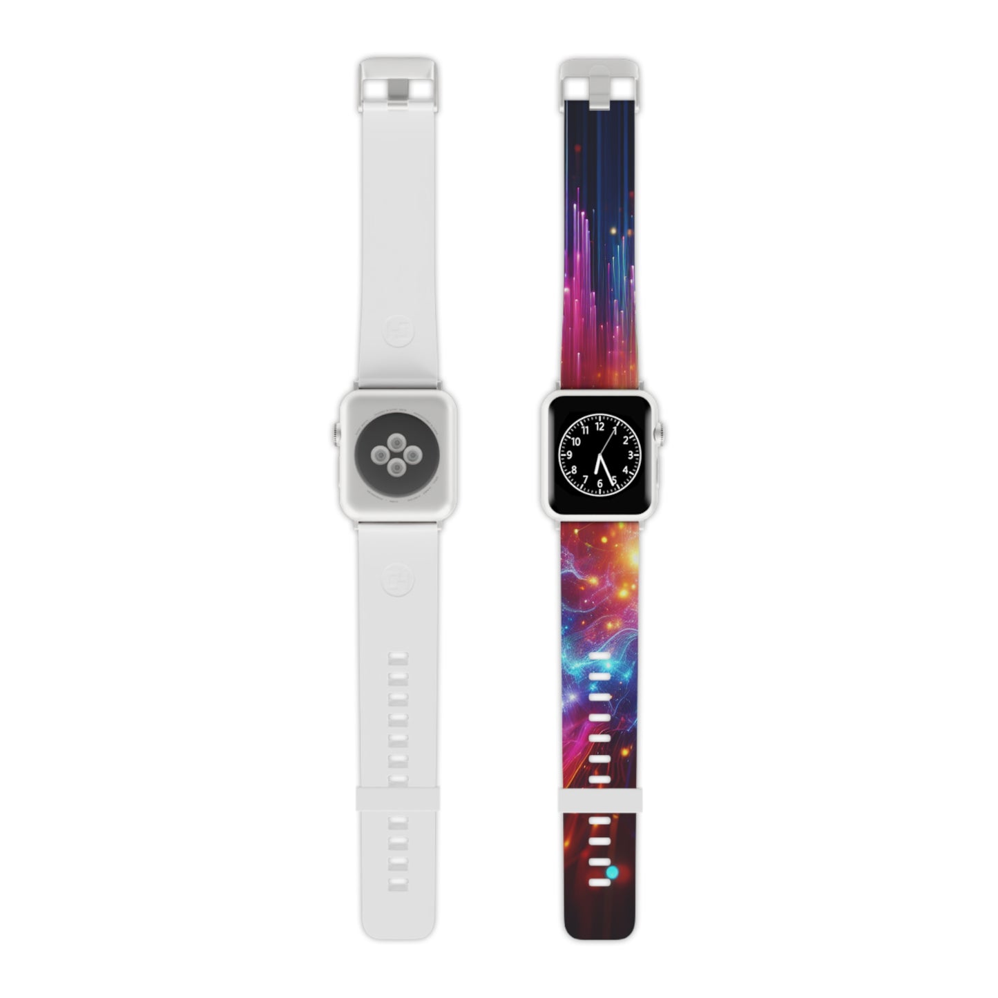 Glitchy Neon Pulse. - Trippy Infinity Patterns Iwatch Band