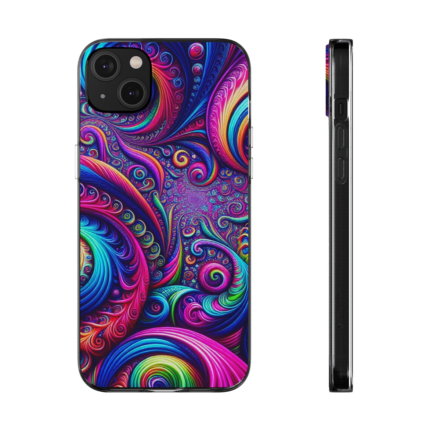 "VibranTrip Neonfinity" Infinity Patterns Art Polycarbonate Phone Case