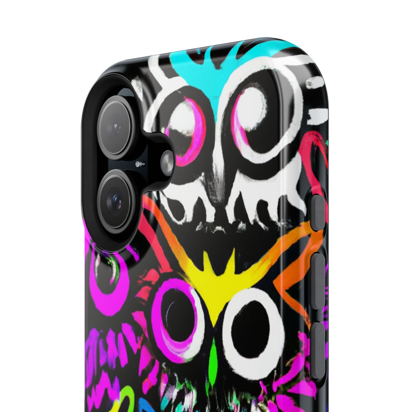 TDB Psychedelic Rave Owl Impact-Resistant Phone Case - Colorful Protection