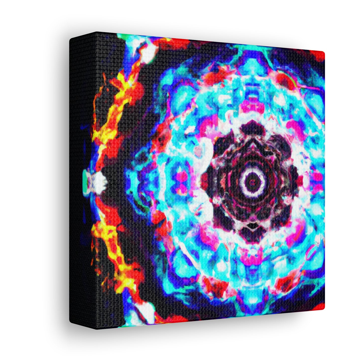 Vivid Vortex Immersion Trippy Infinity Patterns Art Canvas