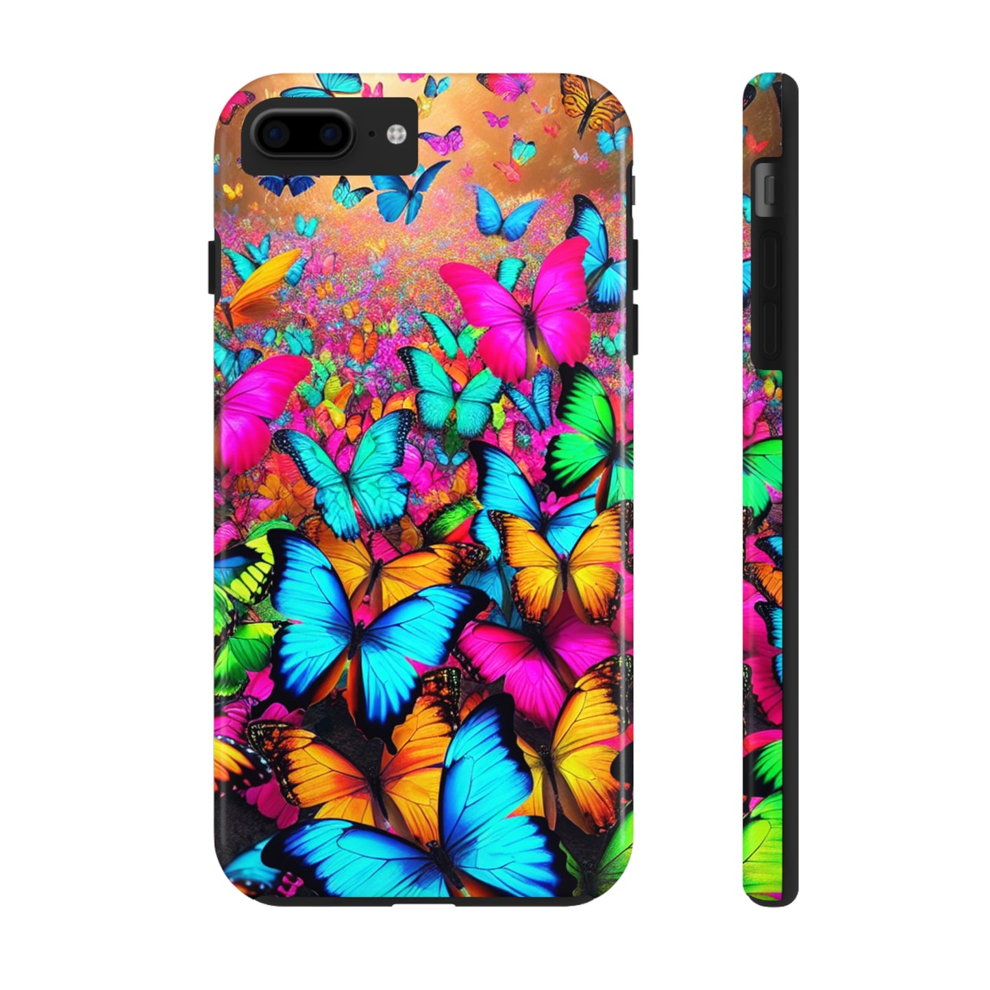 "Neonardie's Dreamscape" NEON Butterflies Tough Phone Case