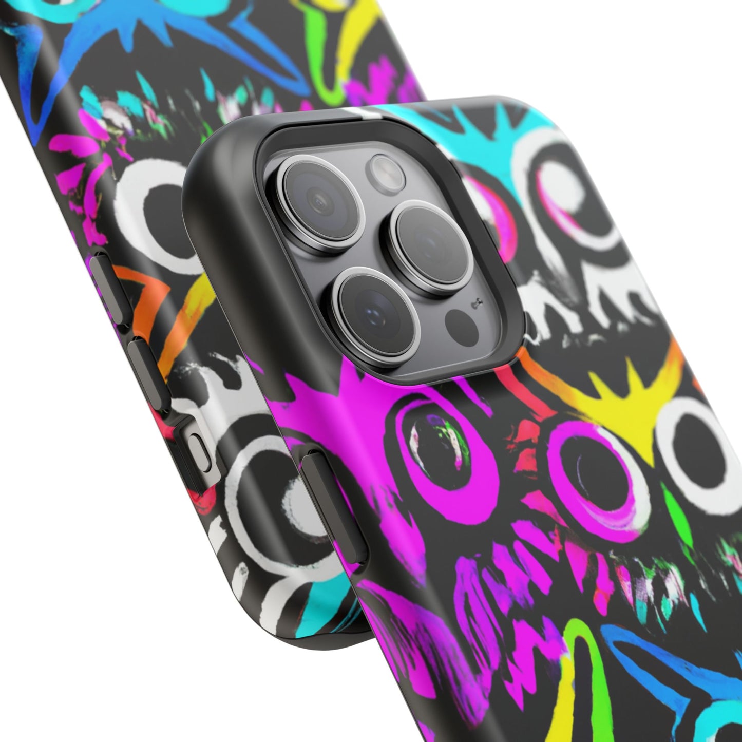 TDB iPhone Magnetic Tough Case - Psychedelic Rave Owl Design