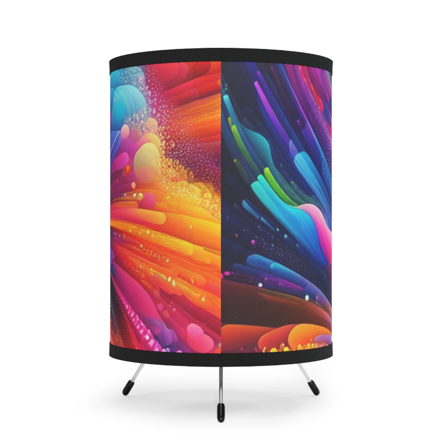 Alejandro de Bocaro - Trippy Infity Patterns Art Tripod Lamp