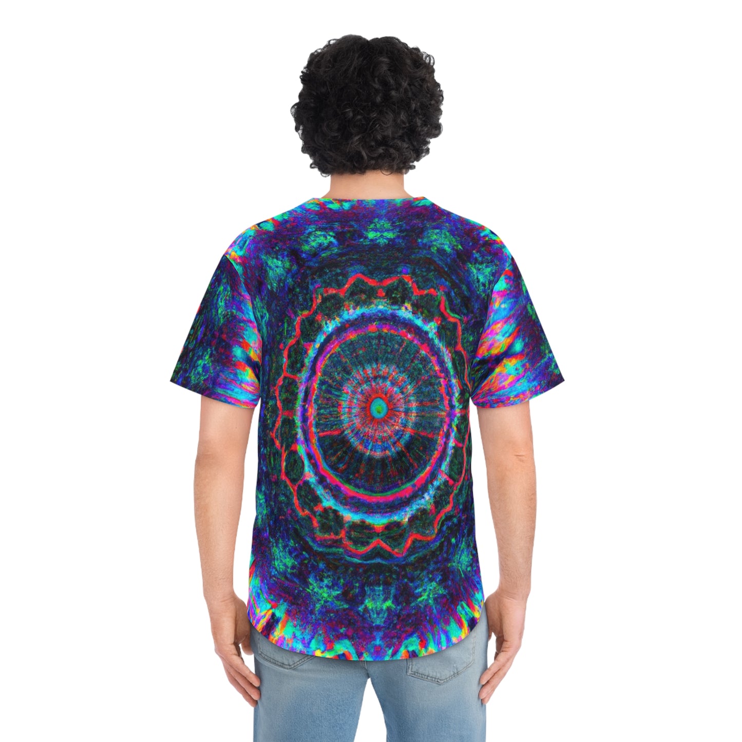 Trip-Infinity Cyberspace. Trippy Infinity Patterns Mens Jersey