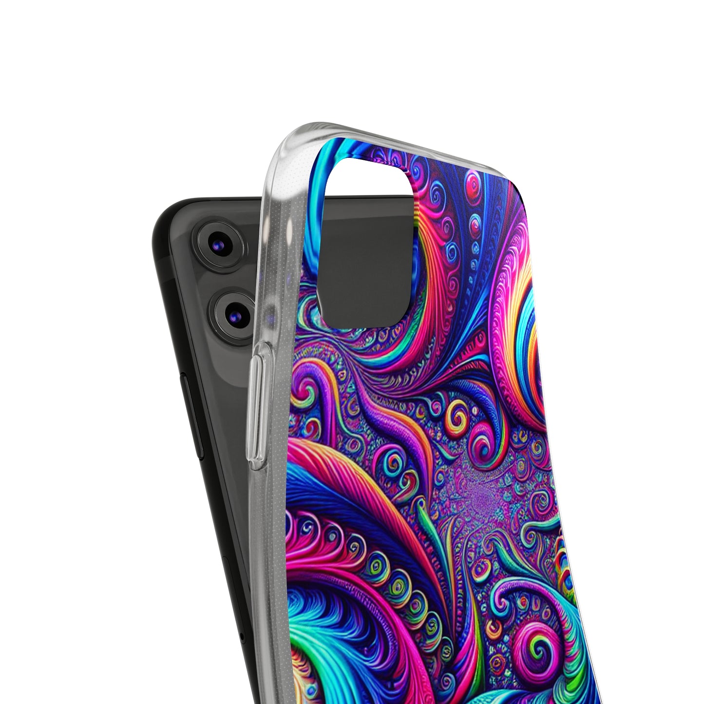 "VibranTrip Neonfinity" Infinity Patterns Art Polycarbonate Phone Case
