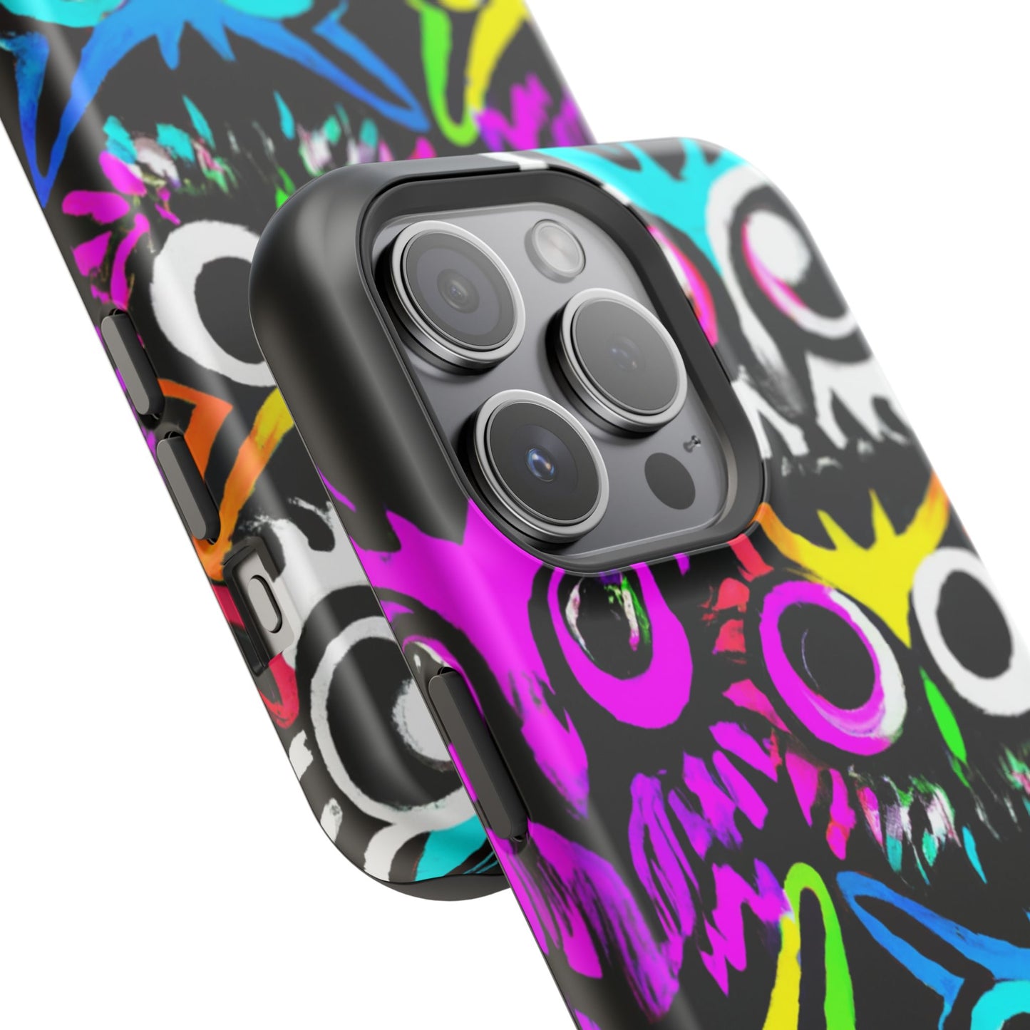 TDB iPhone Magnetic Tough Case - Psychedelic Rave Owl Design