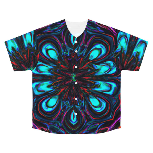 Eternal Radiance of the Nebulous Cosmos Trippy Infinity Patterns Mens Jersey