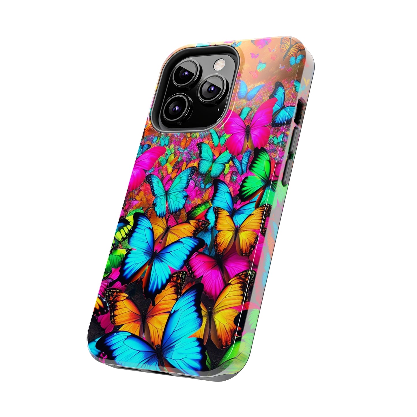 "Neonardie's Dreamscape" NEON Butterflies Tough Phone Case
