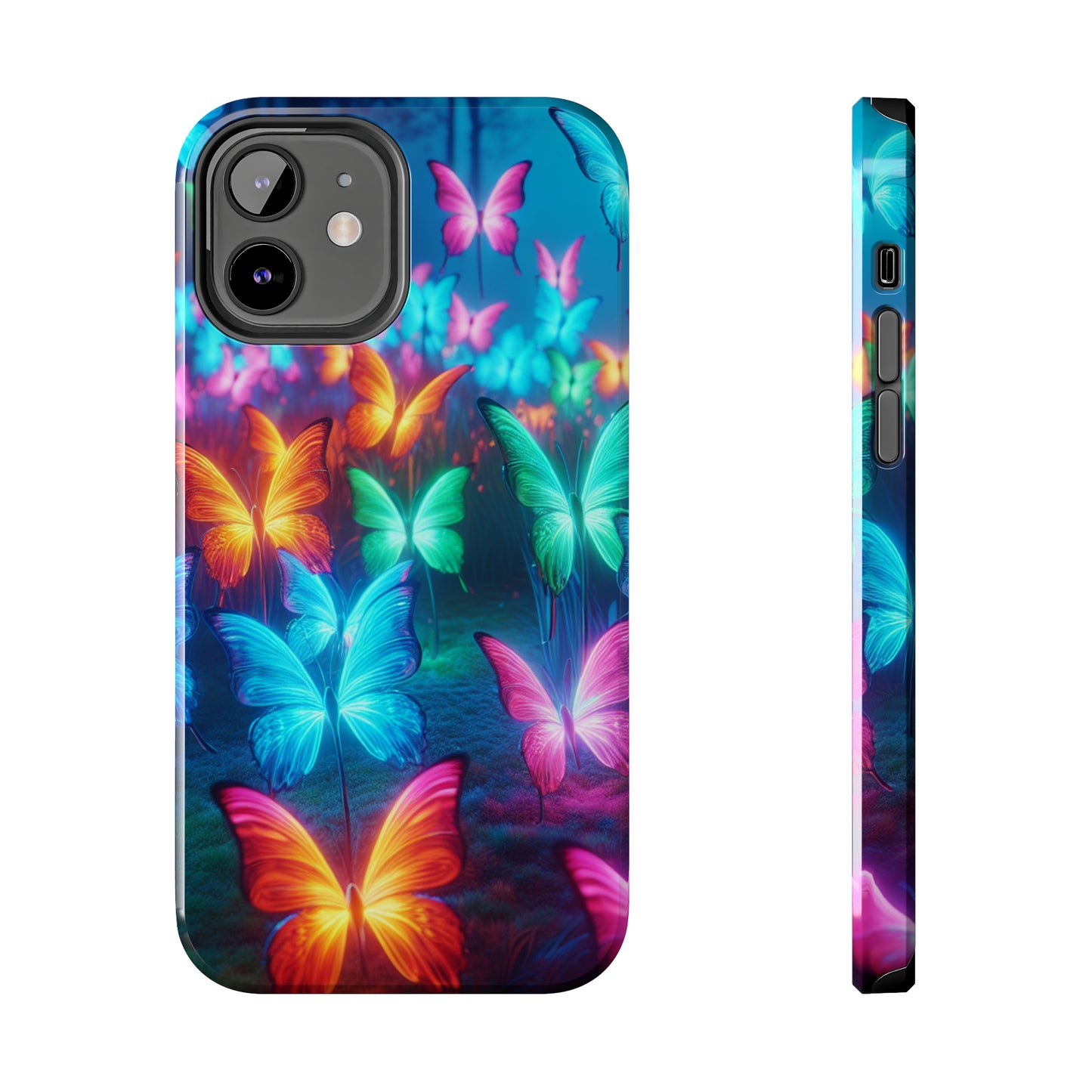 Neon Whispers. NEON Butterflies Tough Phone Case