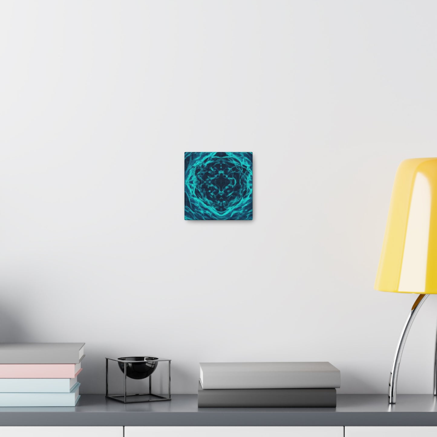 Neon Infinity Fractals. Trippy Infinity Patterns Art Canvas