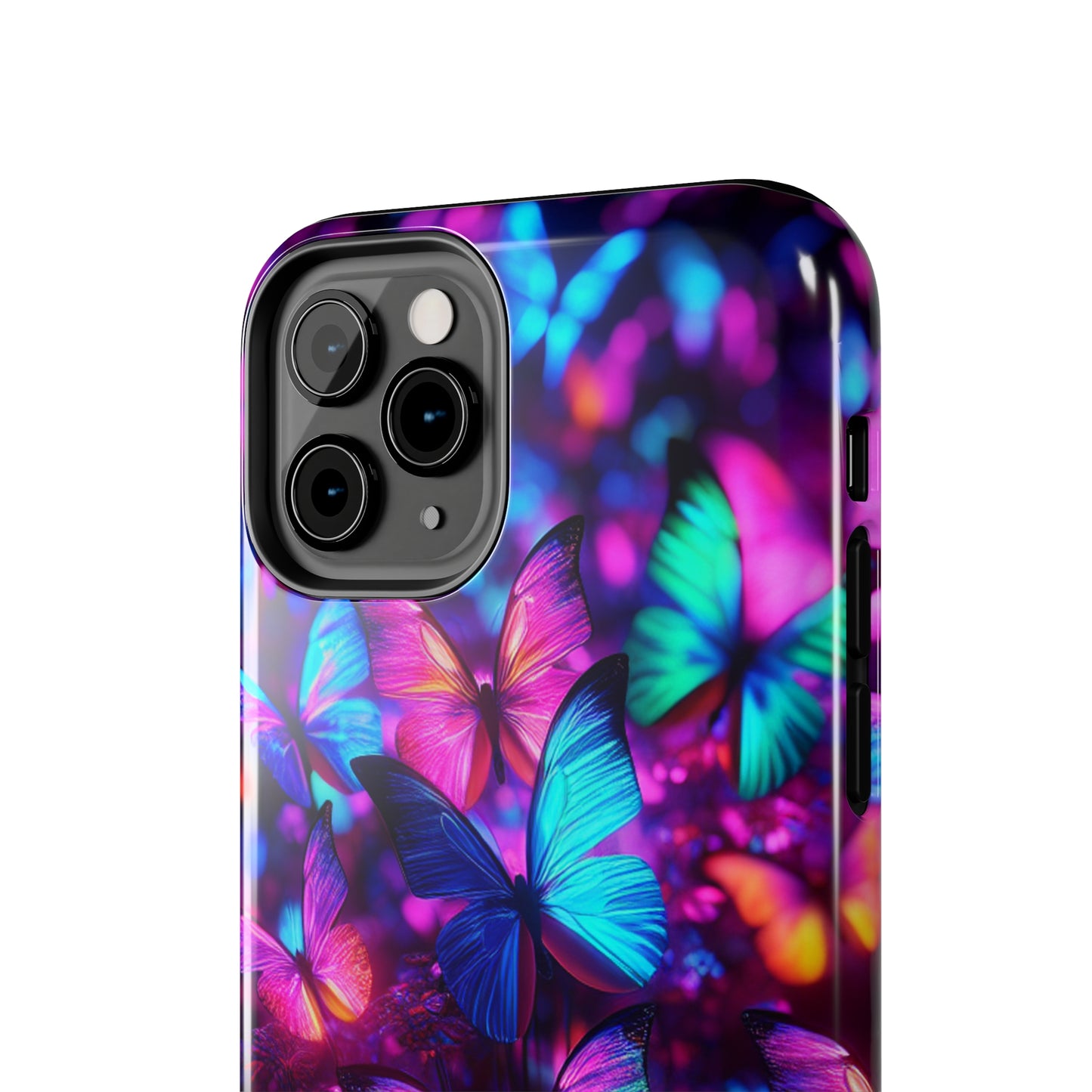 Neon Moth Flutter. NEON Butterflies Tough Phone Case