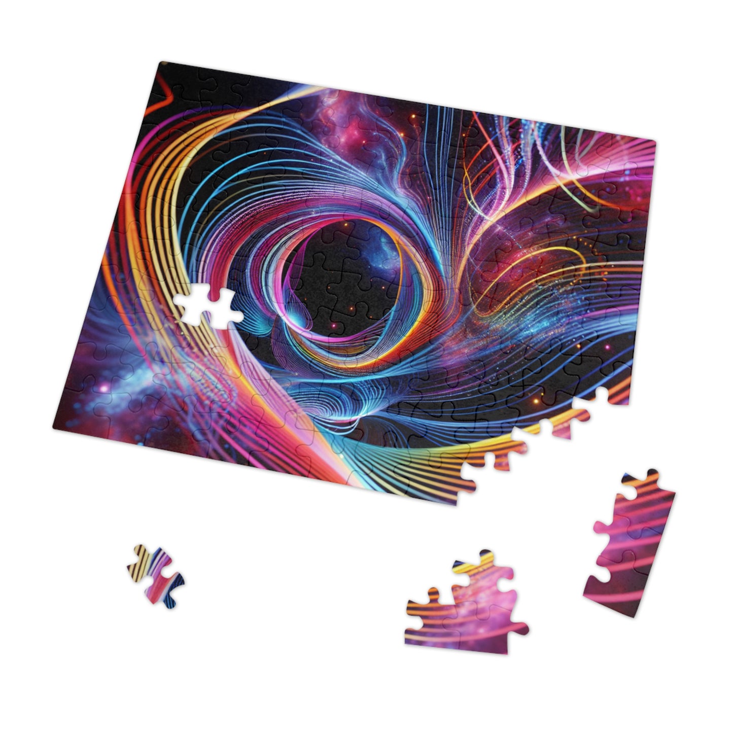 NeonInfiniti. - Neon Trippy Infinity Patterns Puzzle 30, 110, 252, and 1000 Pieces