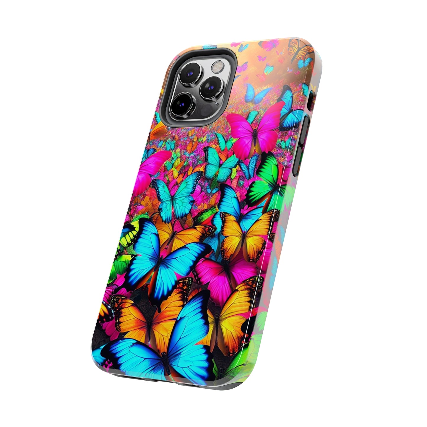"Neonardie's Dreamscape" NEON Butterflies Tough Phone Case