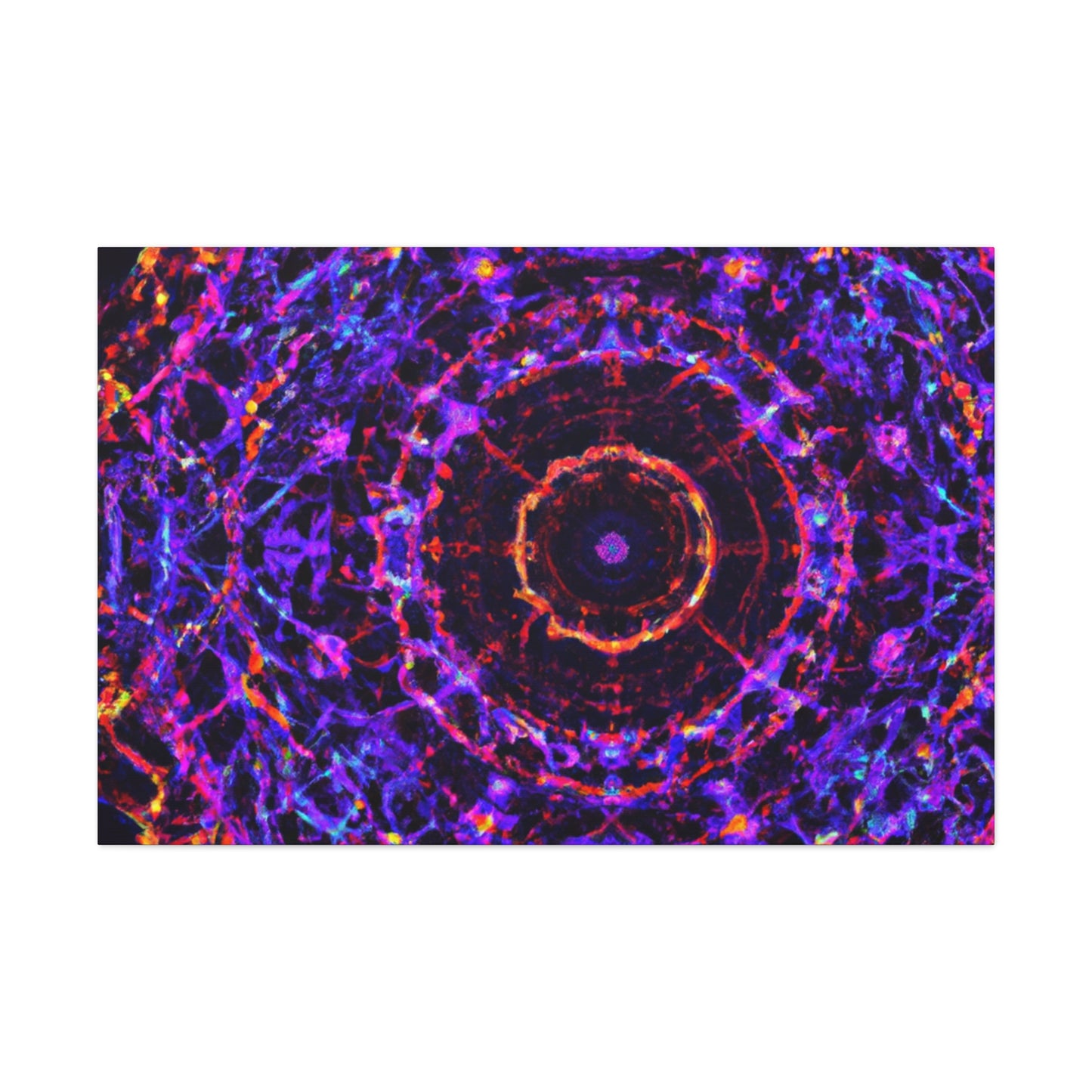 Cosmic Psychedelic Universe. Trippy Infinity Patterns Art Canvas