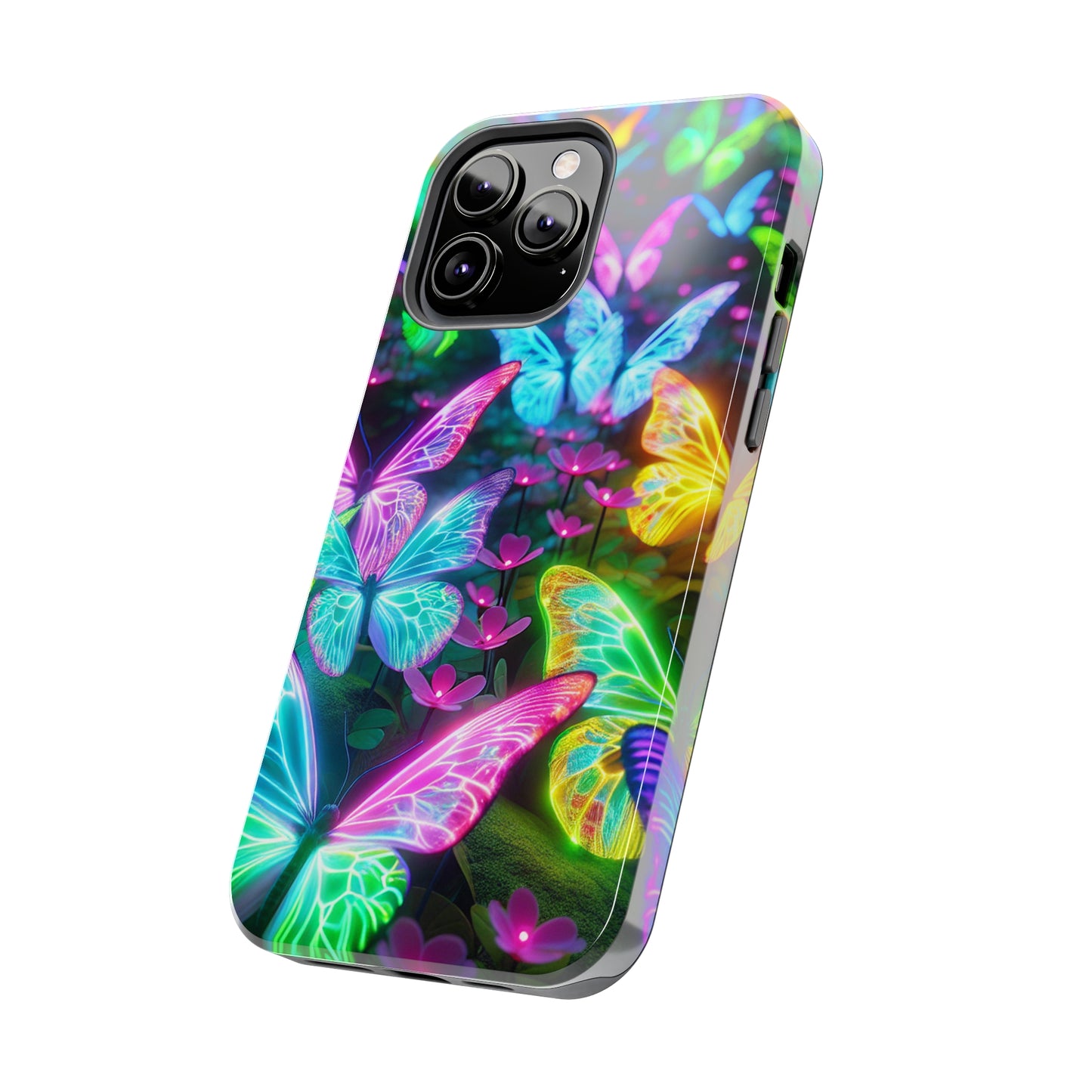 Neon Butterfly Dreamscape. NEON Butterflies Tough Phone Case
