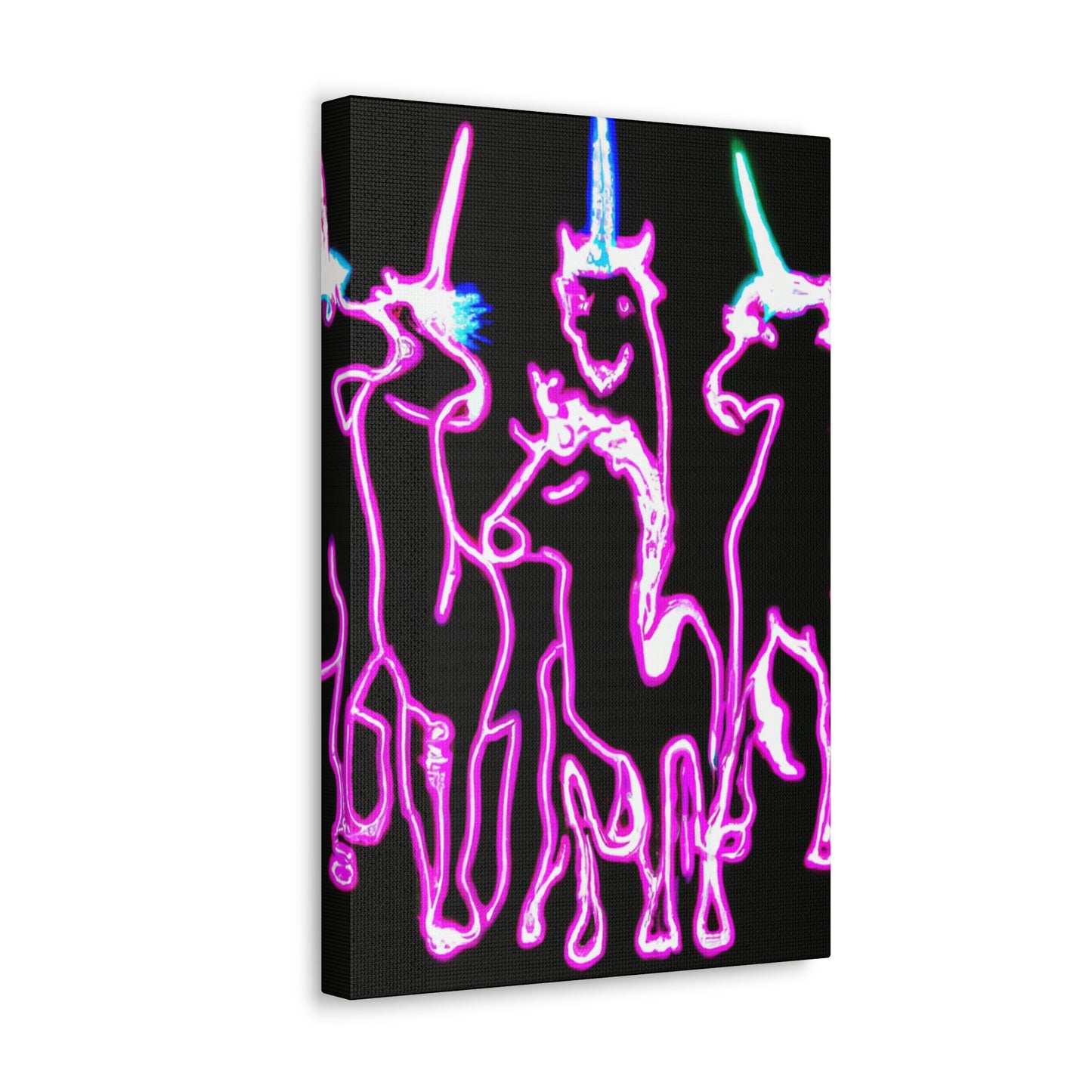 NeoNirvana. NEON Unicorns Art Canvas