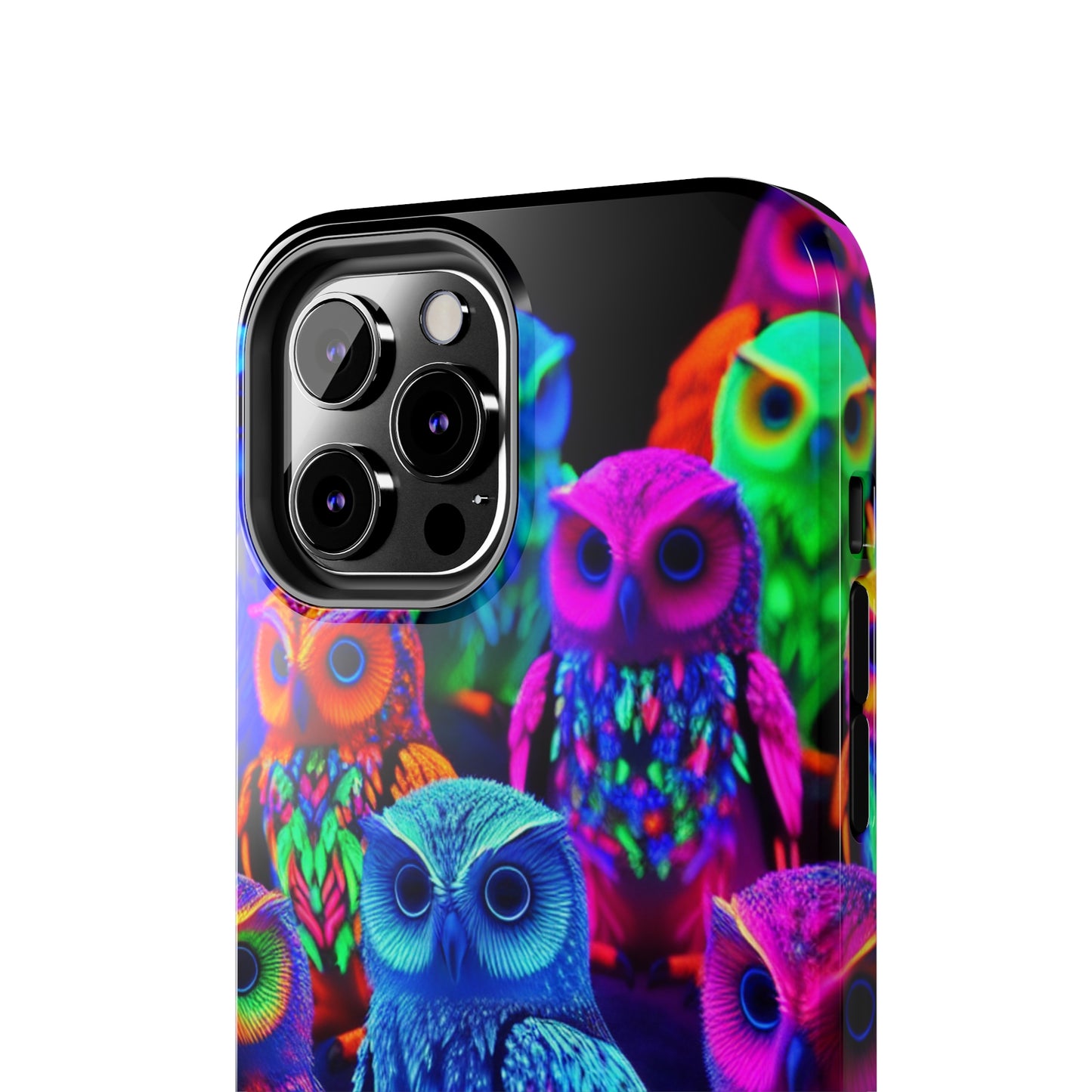 Neon Nocturne. NEON Owls Tough Phone Case