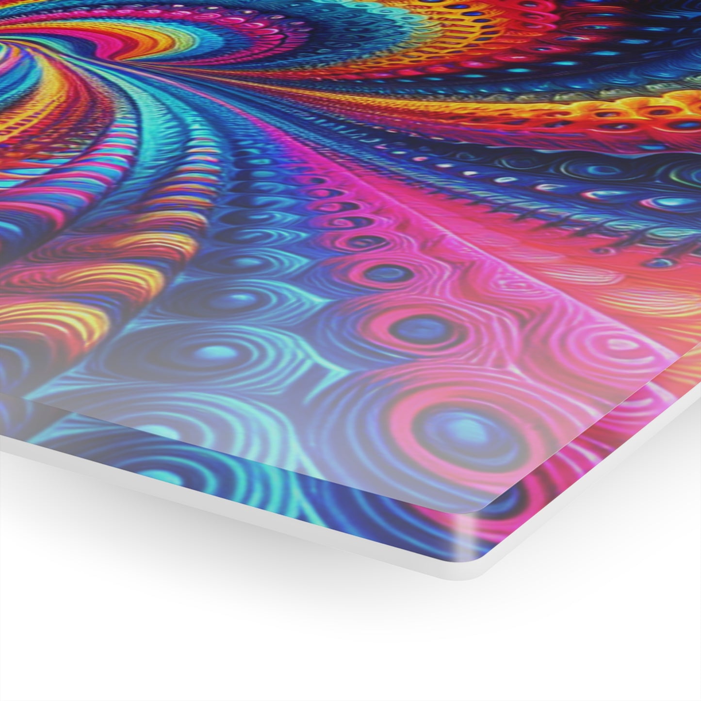 Aurora Fluxion. Trippy infity Pattern 1/4" Glossy Acrylic Art