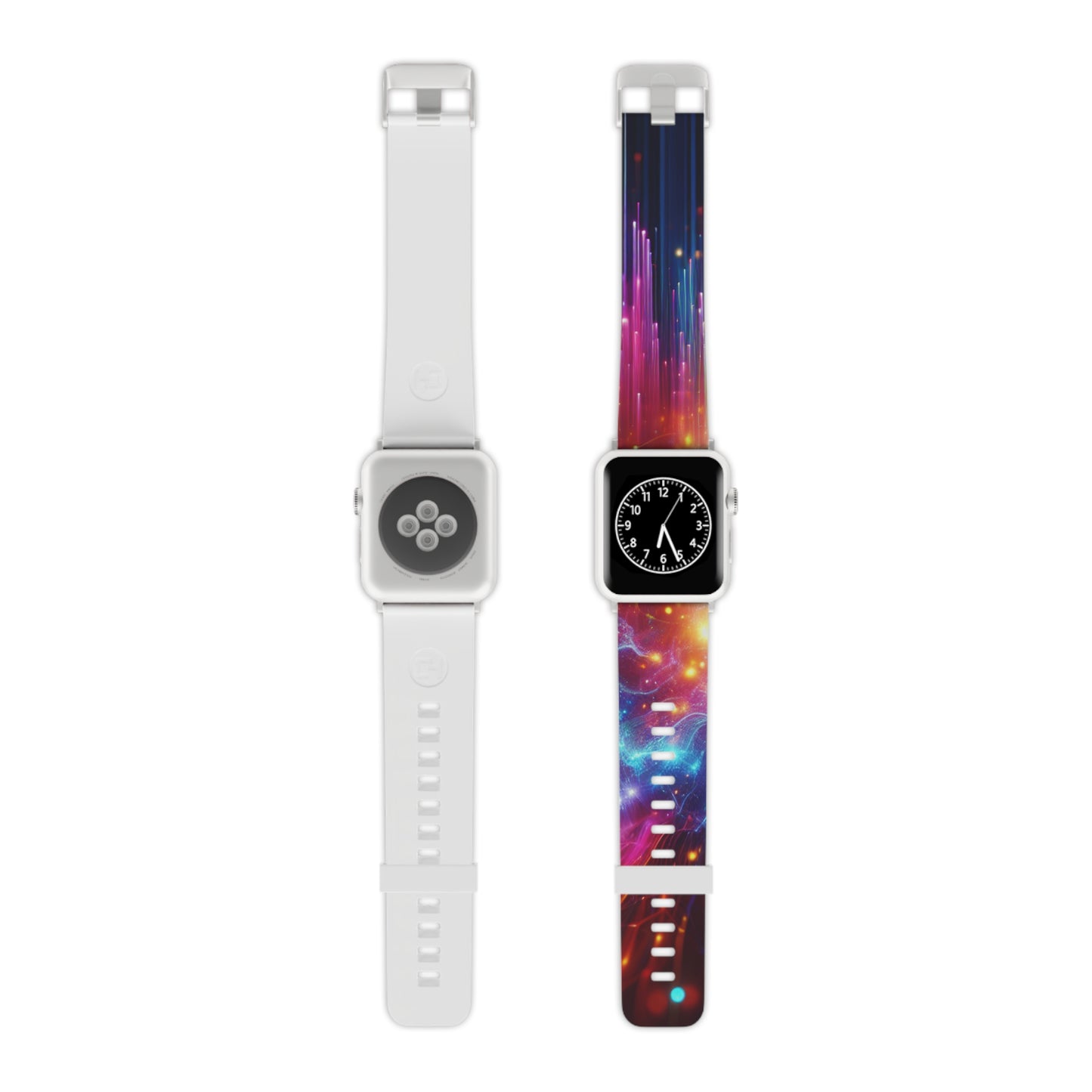 Glitchy Neon Pulse. - Trippy Infinity Patterns Iwatch Band